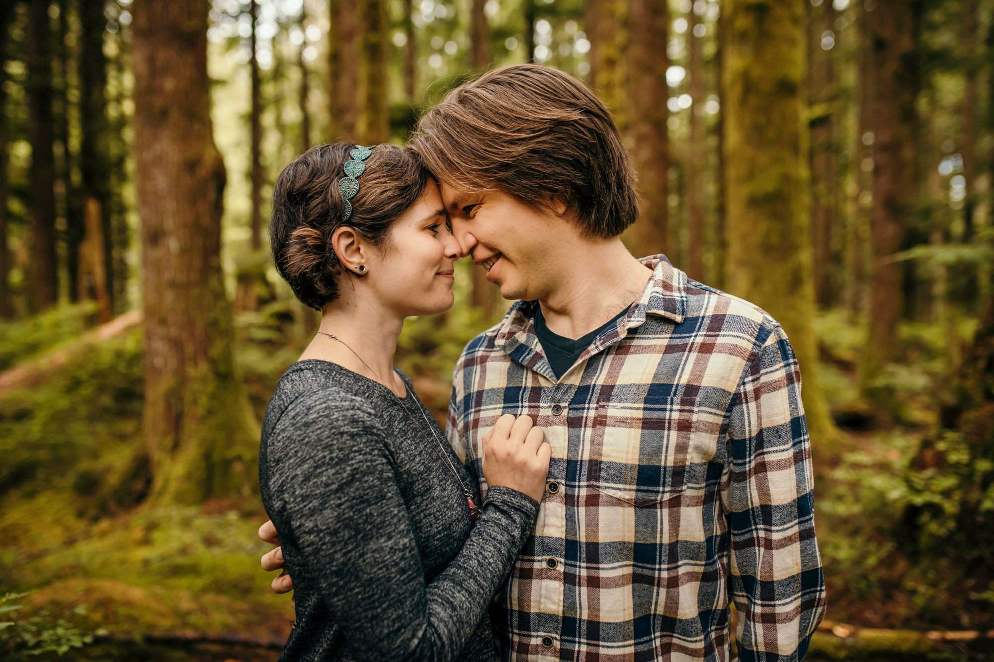 Cascade Mountain adventure engagement session by Seattle wedding photographer James Thomas Long Photography