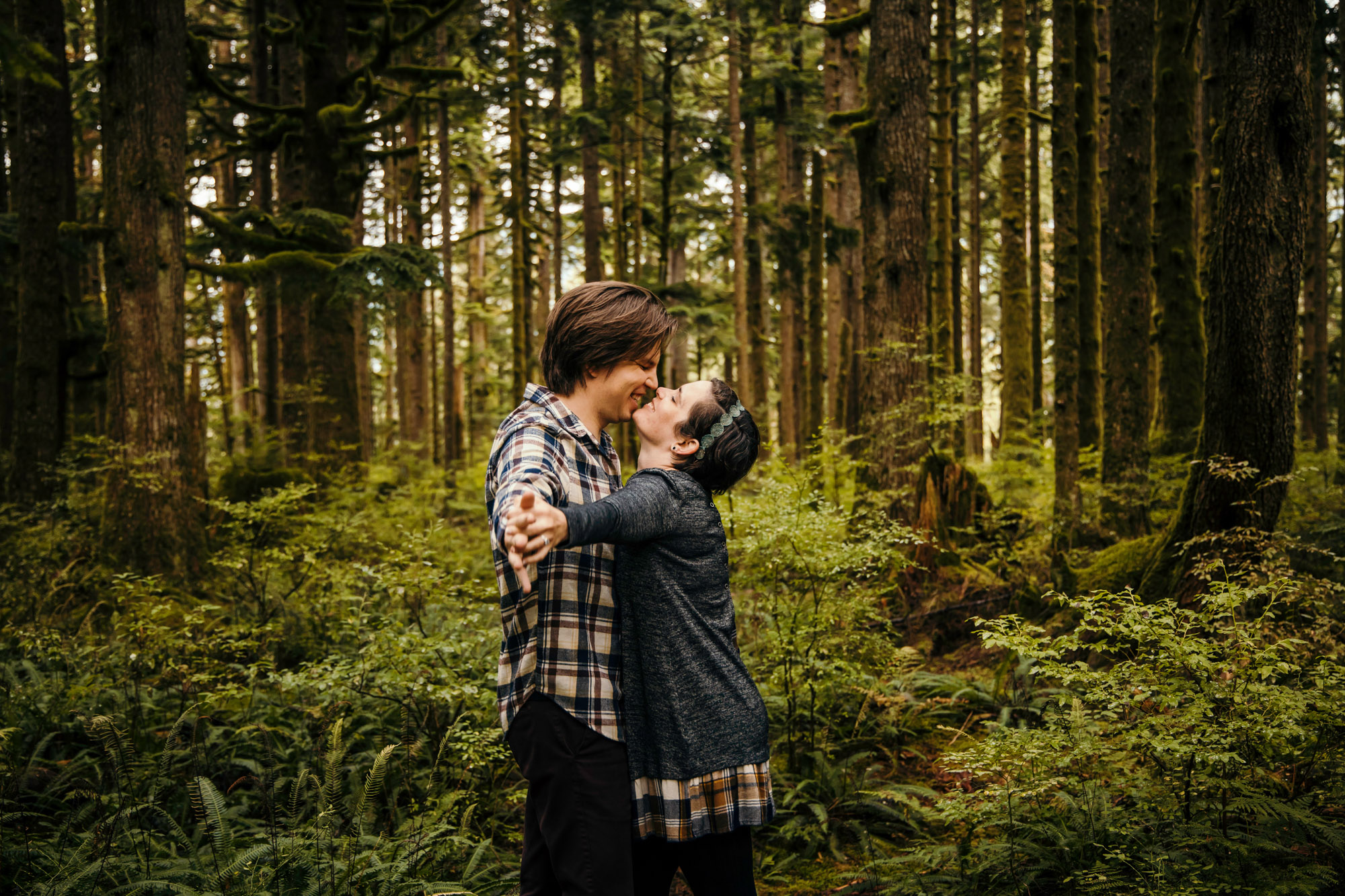 Cascade Mountain adventure engagement session by Seattle wedding photographer James Thomas Long Photography