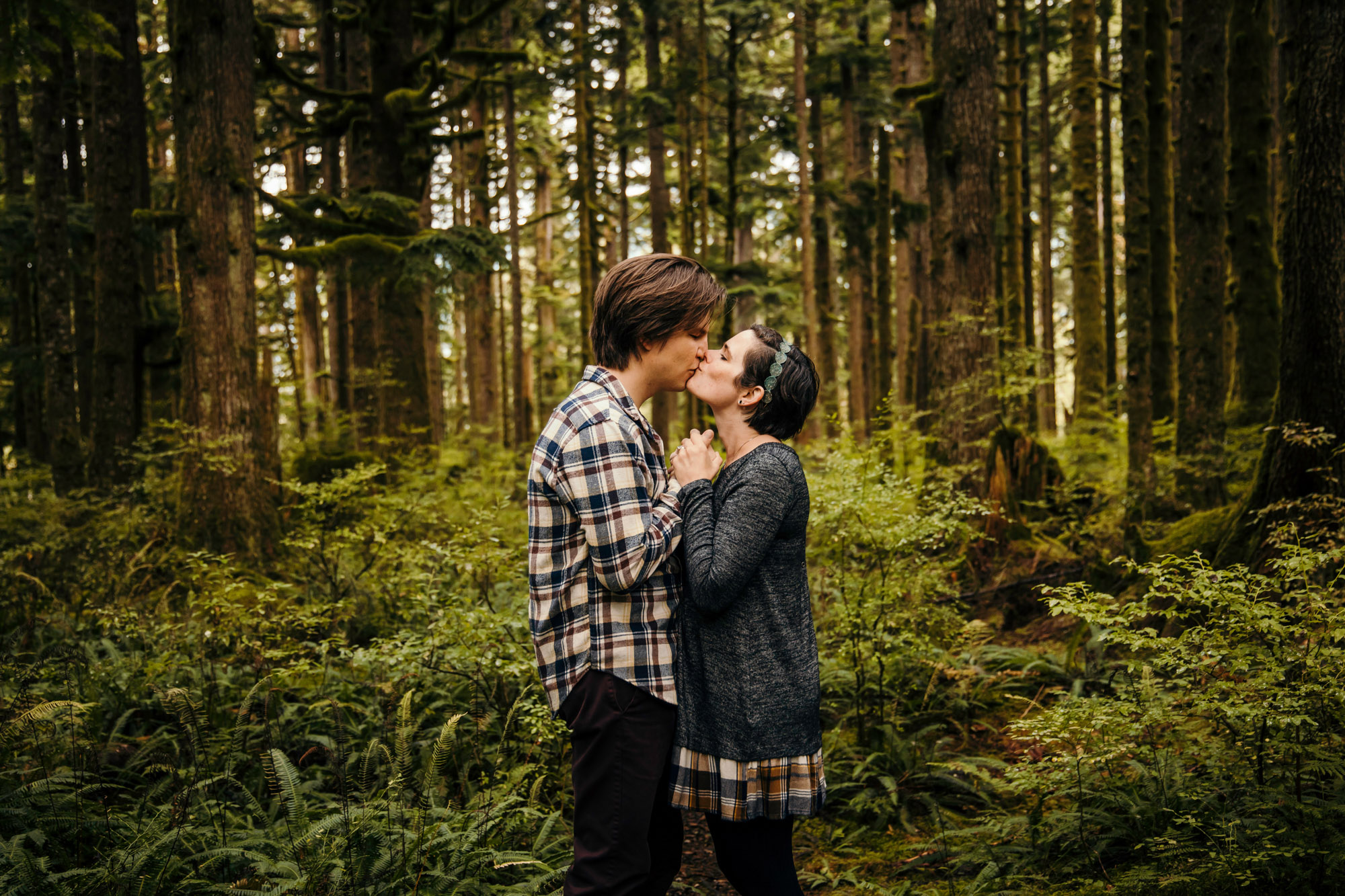 Cascade Mountain adventure engagement session by Seattle wedding photographer James Thomas Long Photography