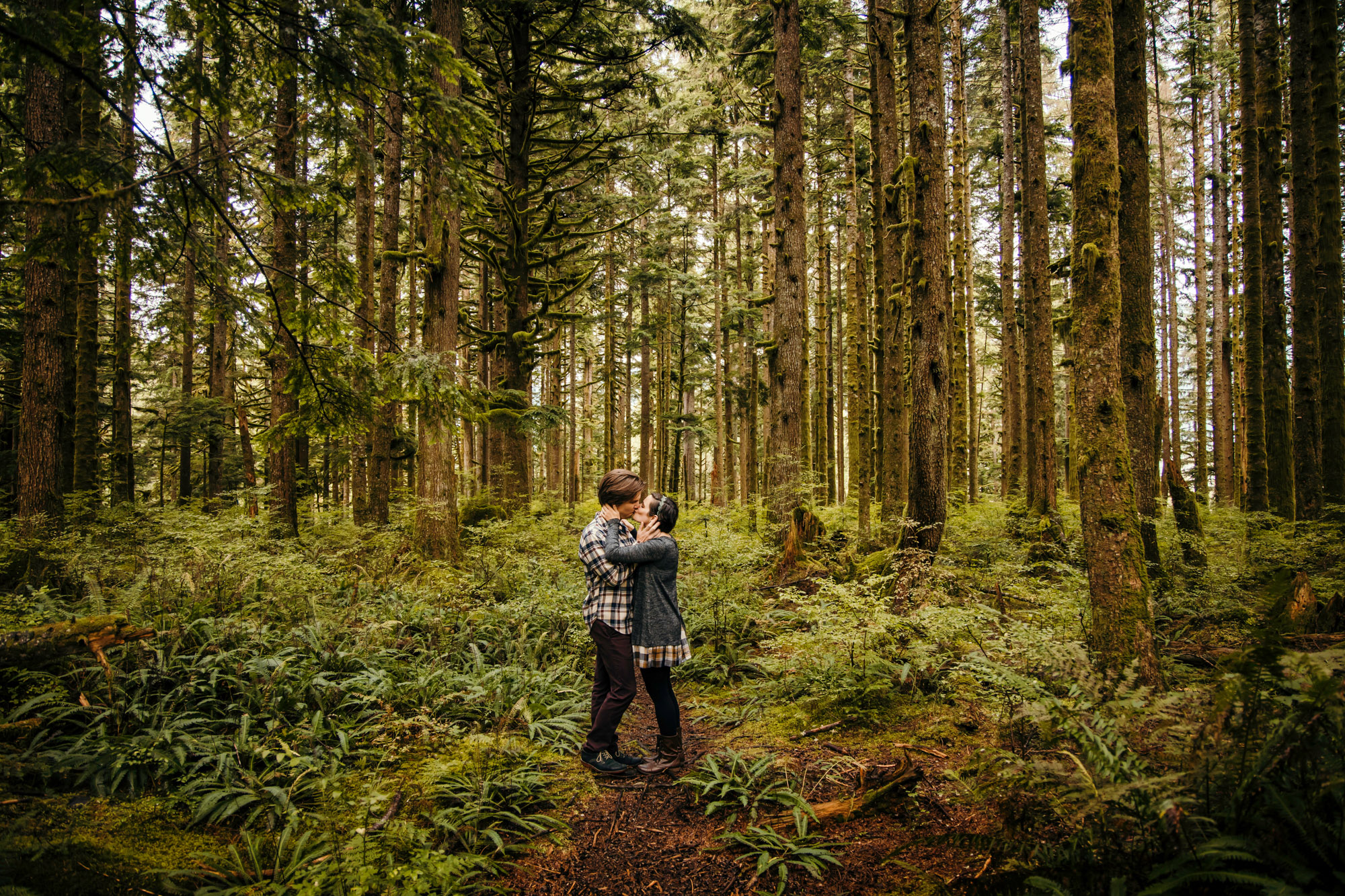 Cascade Mountain adventure engagement session by Seattle wedding photographer James Thomas Long Photography