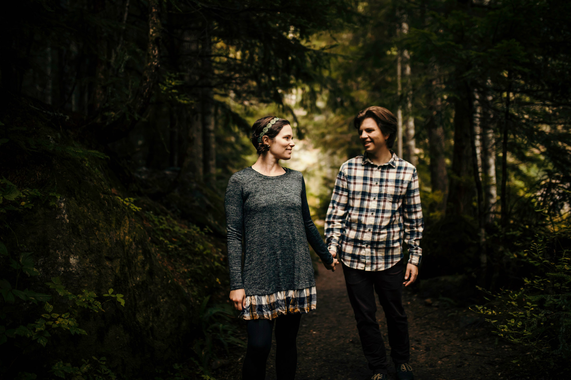 Cascade Mountain adventure engagement session by Seattle wedding photographer James Thomas Long Photography