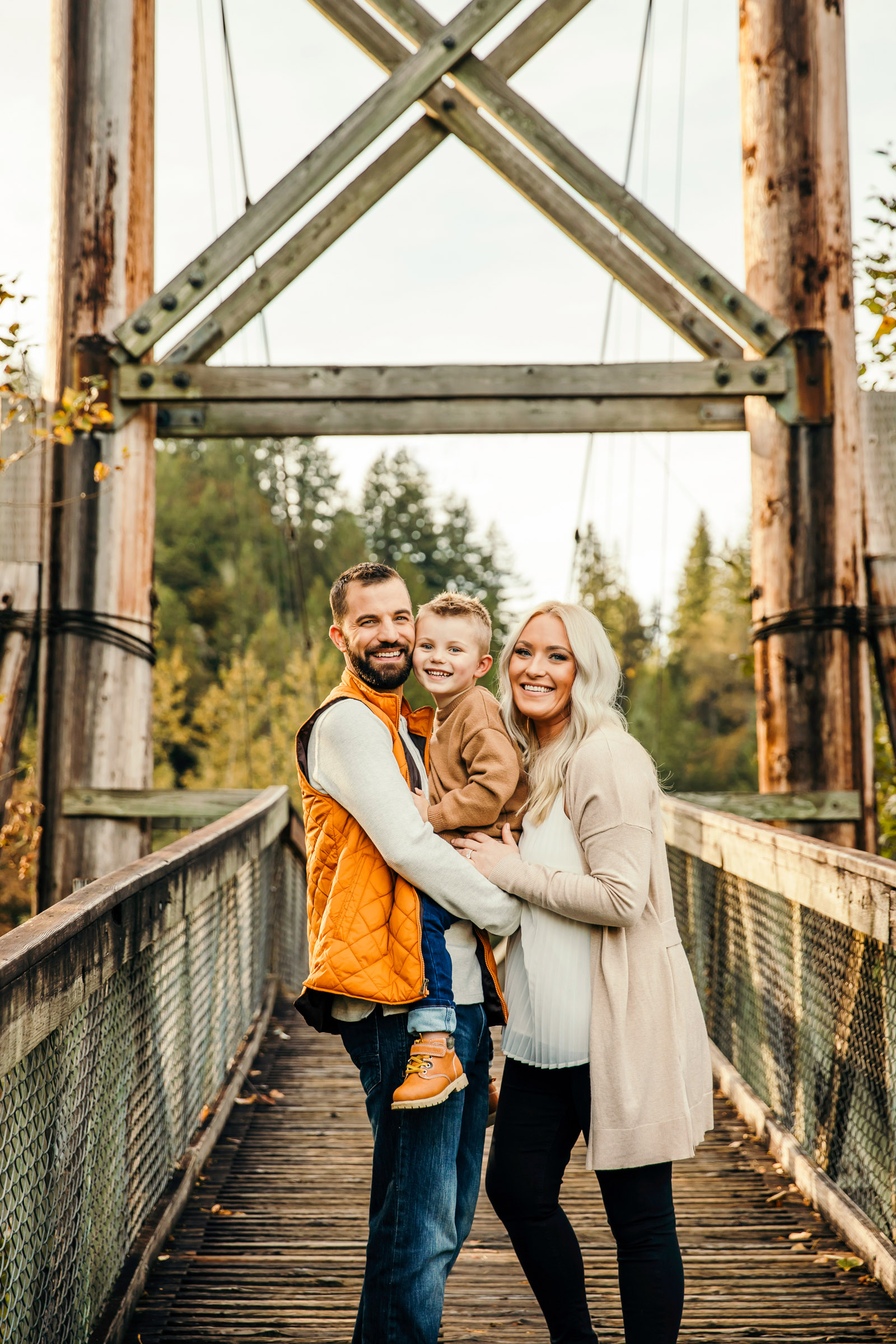 Family of three by Seattle Family Photographer James Thomas Long Photography