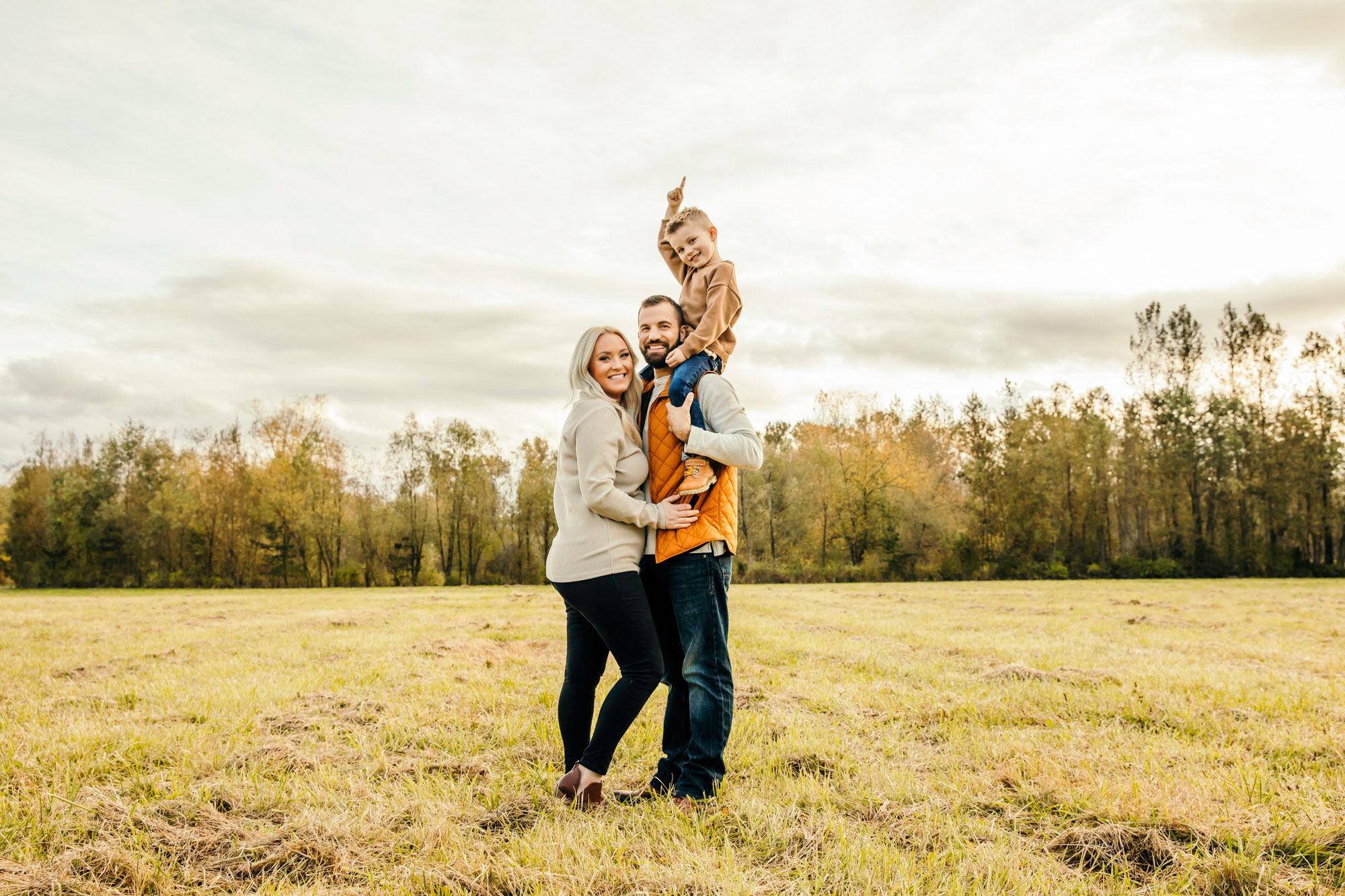 Family of three by Seattle Family Photographer James Thomas Long Photography