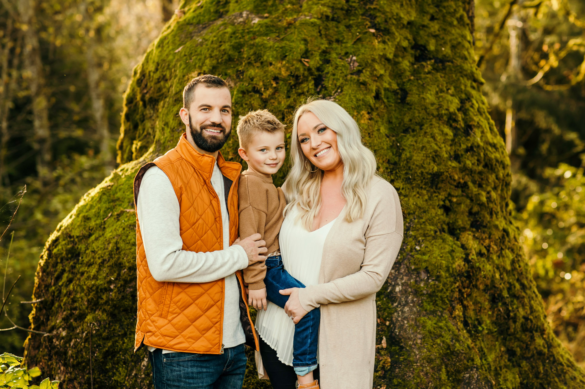 Family of three by Seattle Family Photographer James Thomas Long Photography