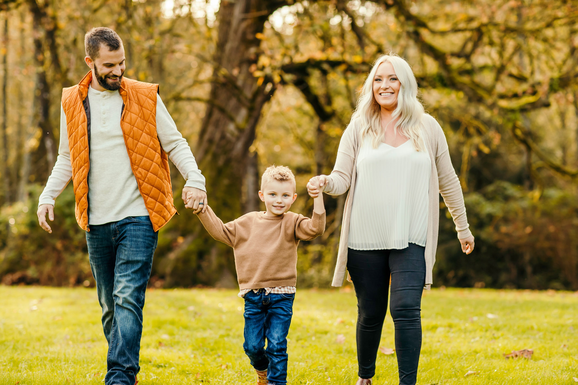 Family of three by Seattle Family Photographer James Thomas Long Photography