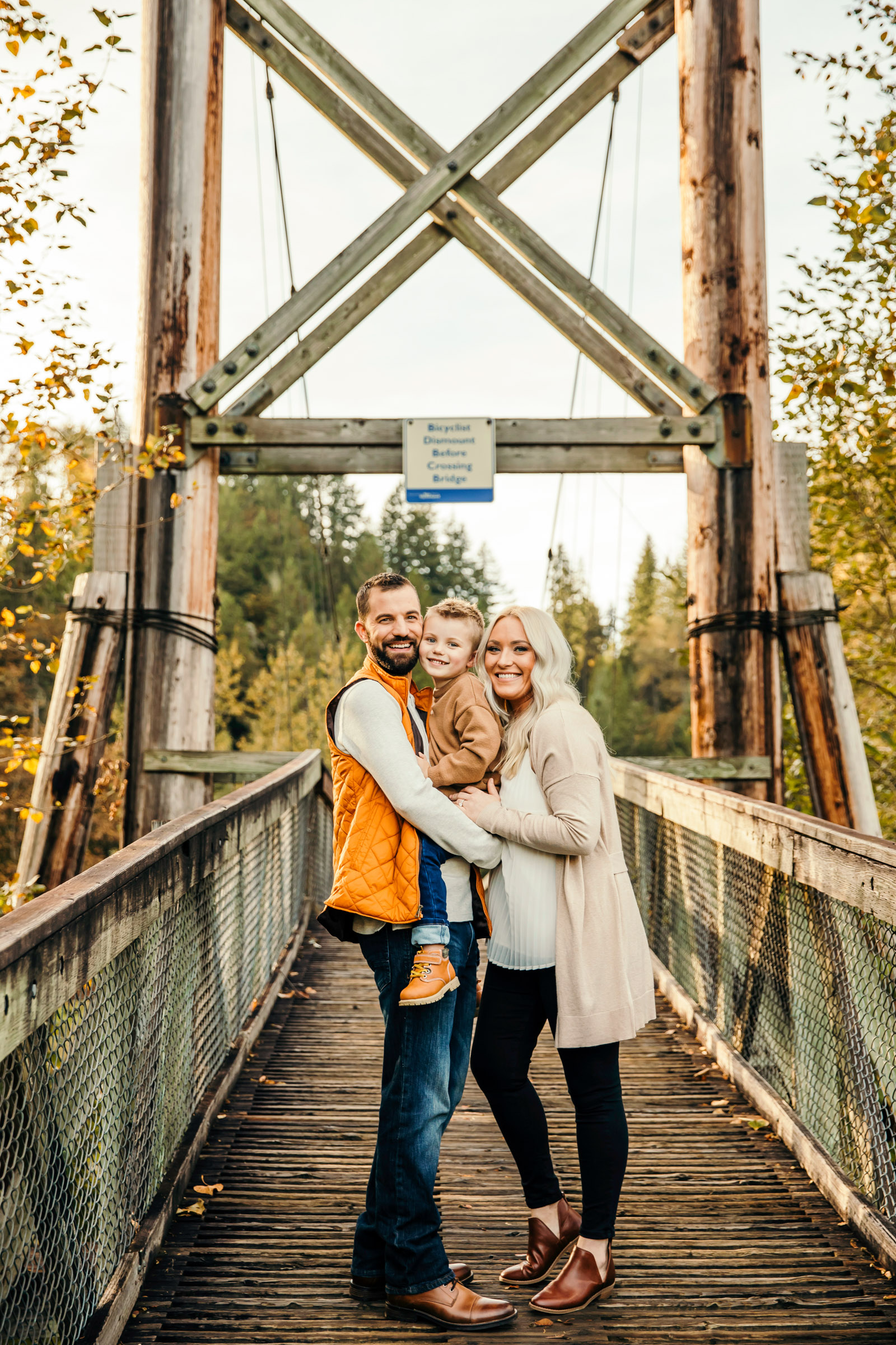 Family of three by Seattle Family Photographer James Thomas Long Photography