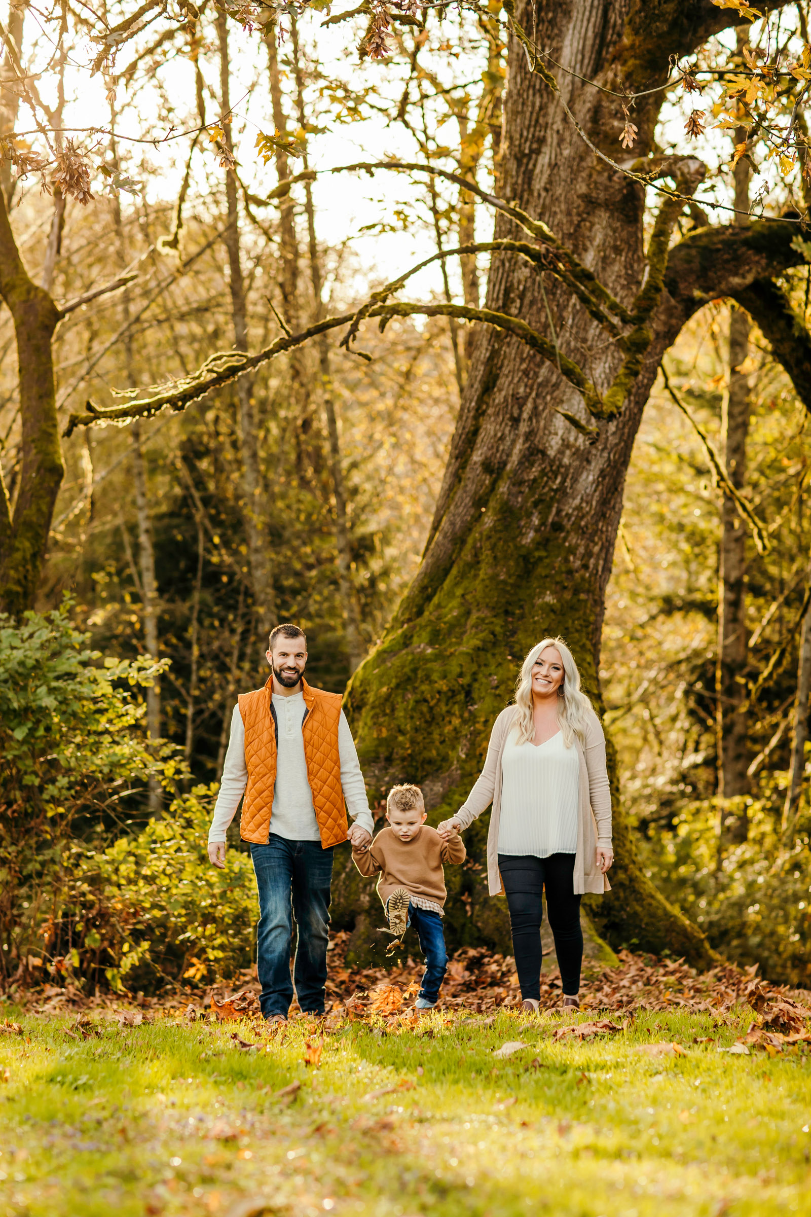 Family of three by Seattle Family Photographer James Thomas Long Photography