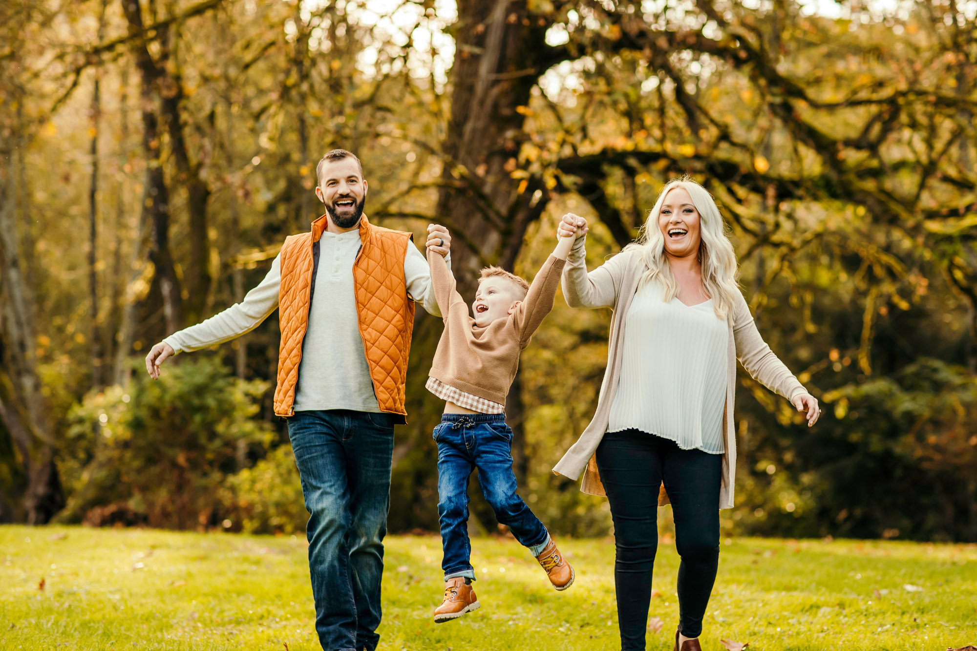 Family of three by Seattle Family Photographer James Thomas Long Photography