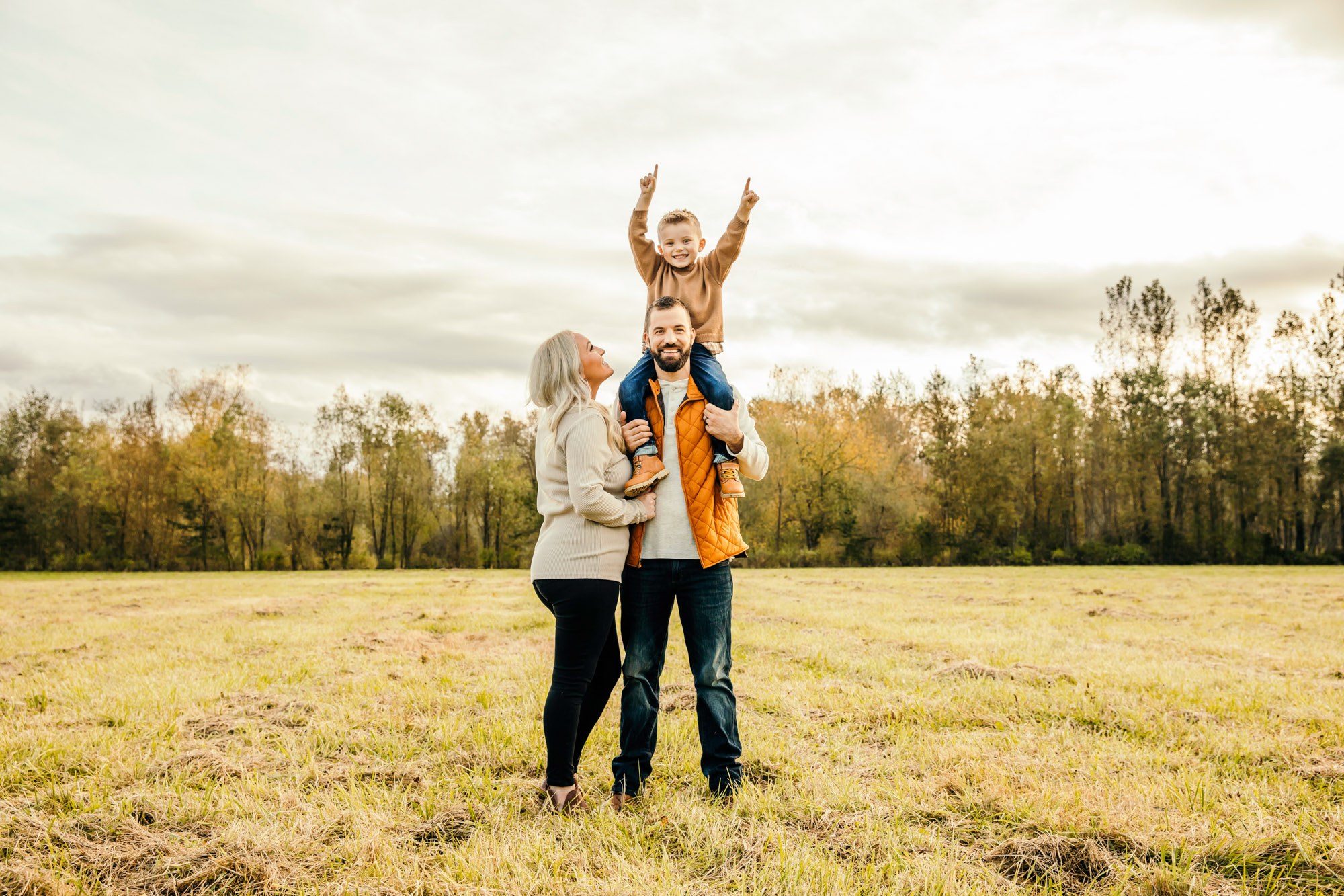 Family of three by Seattle Family Photographer James Thomas Long Photography