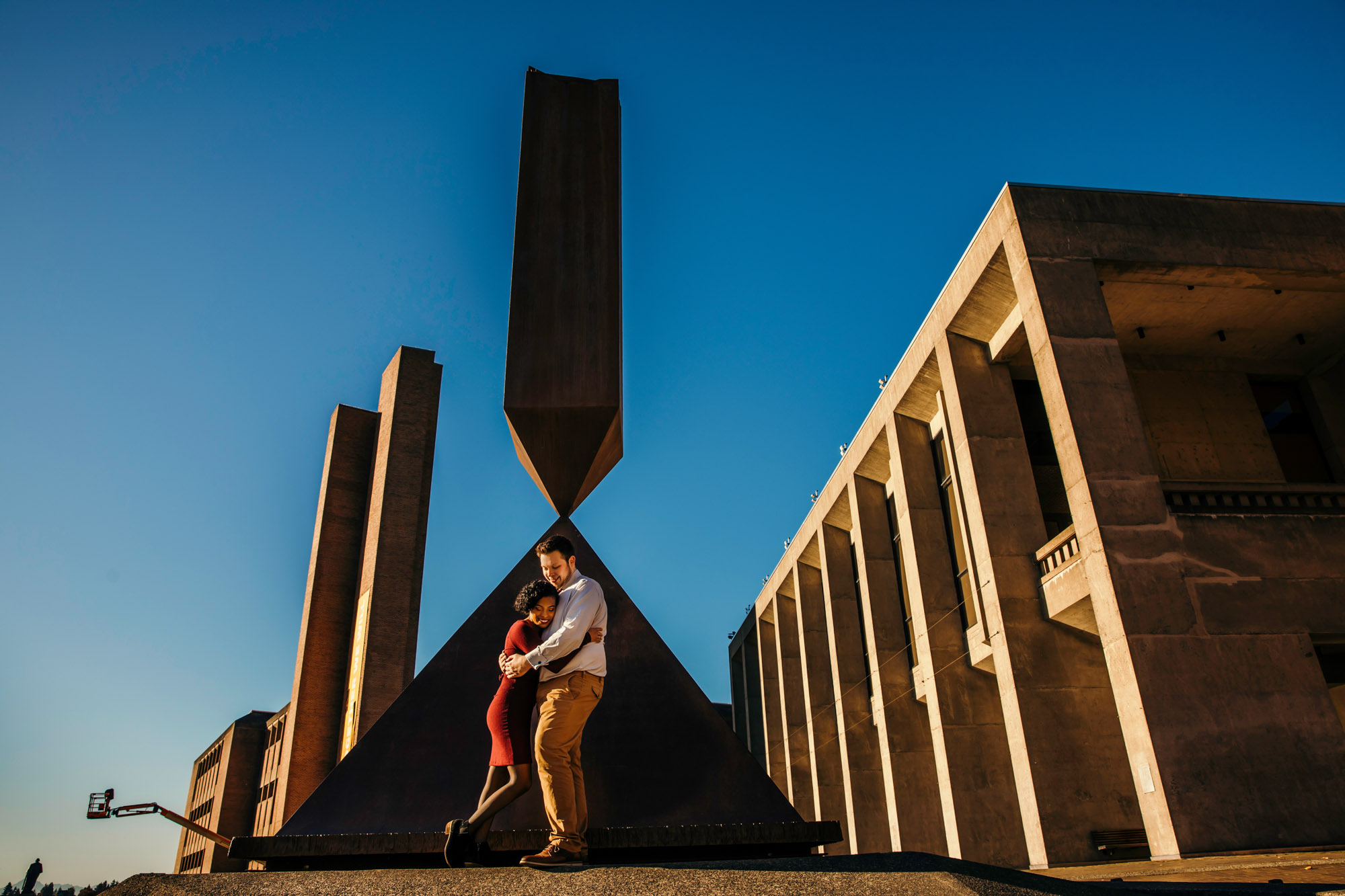 University of Washington engagement session by Seattle wedding photographer James Thomas Long Photography