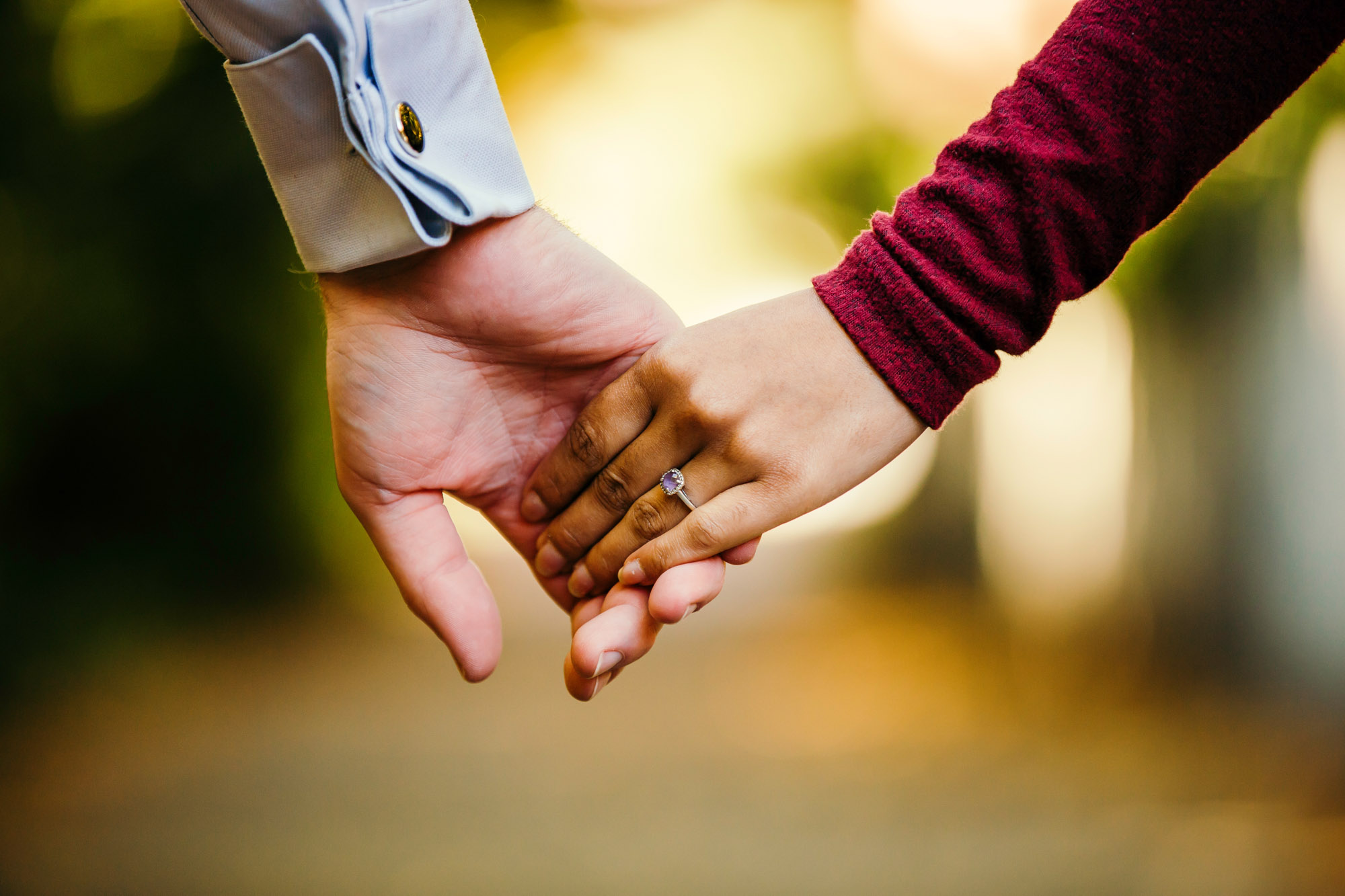 University of Washington engagement session by Seattle wedding photographer James Thomas Long Photography