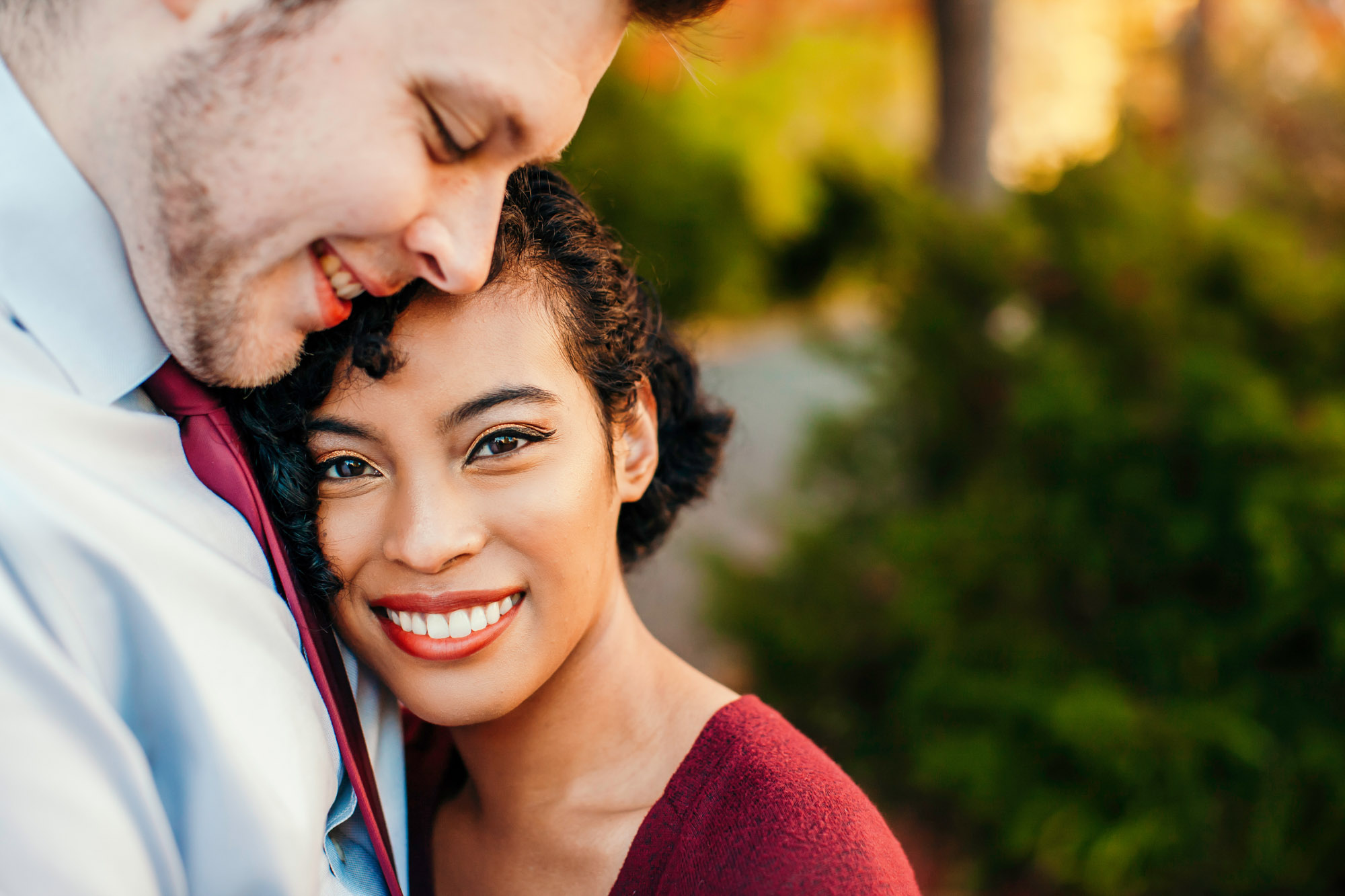 University of Washington engagement session by Seattle wedding photographer James Thomas Long Photography