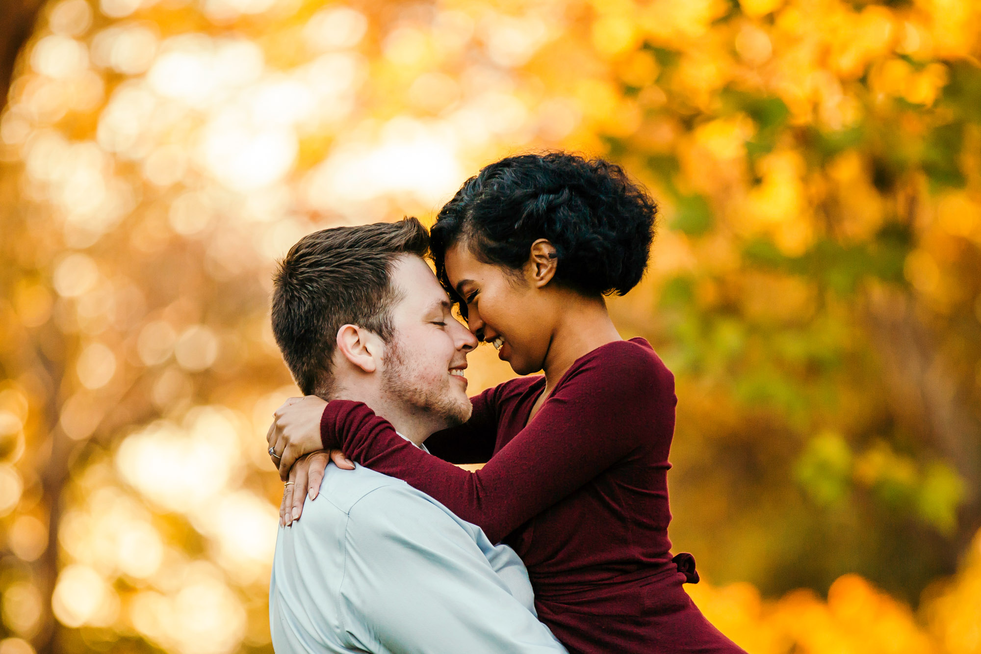 University of Washington engagement session by Seattle wedding photographer James Thomas Long Photography