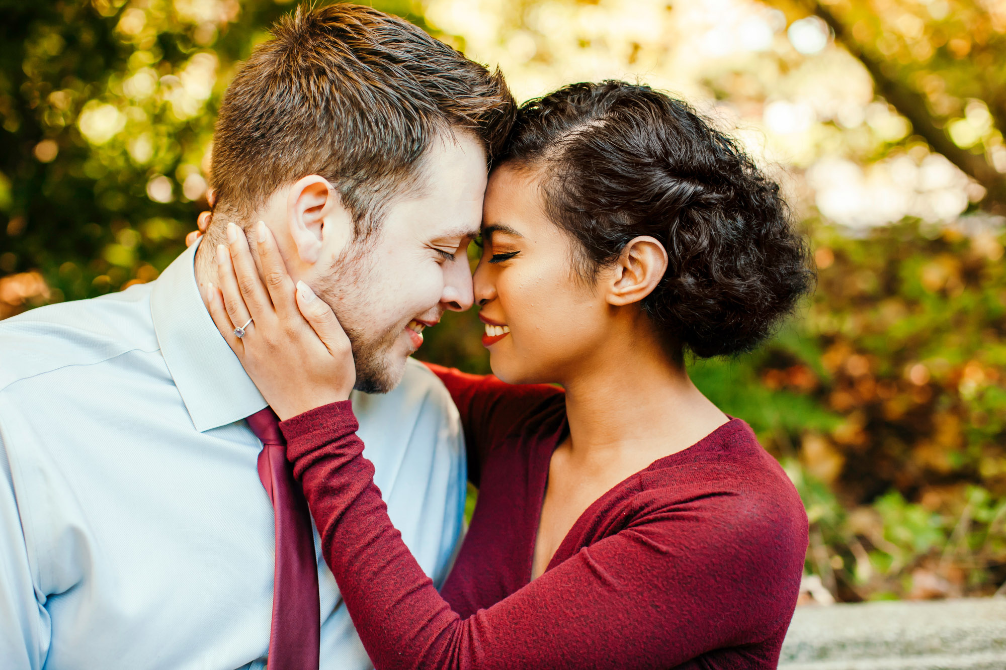 University of Washington engagement session by Seattle wedding photographer James Thomas Long Photography