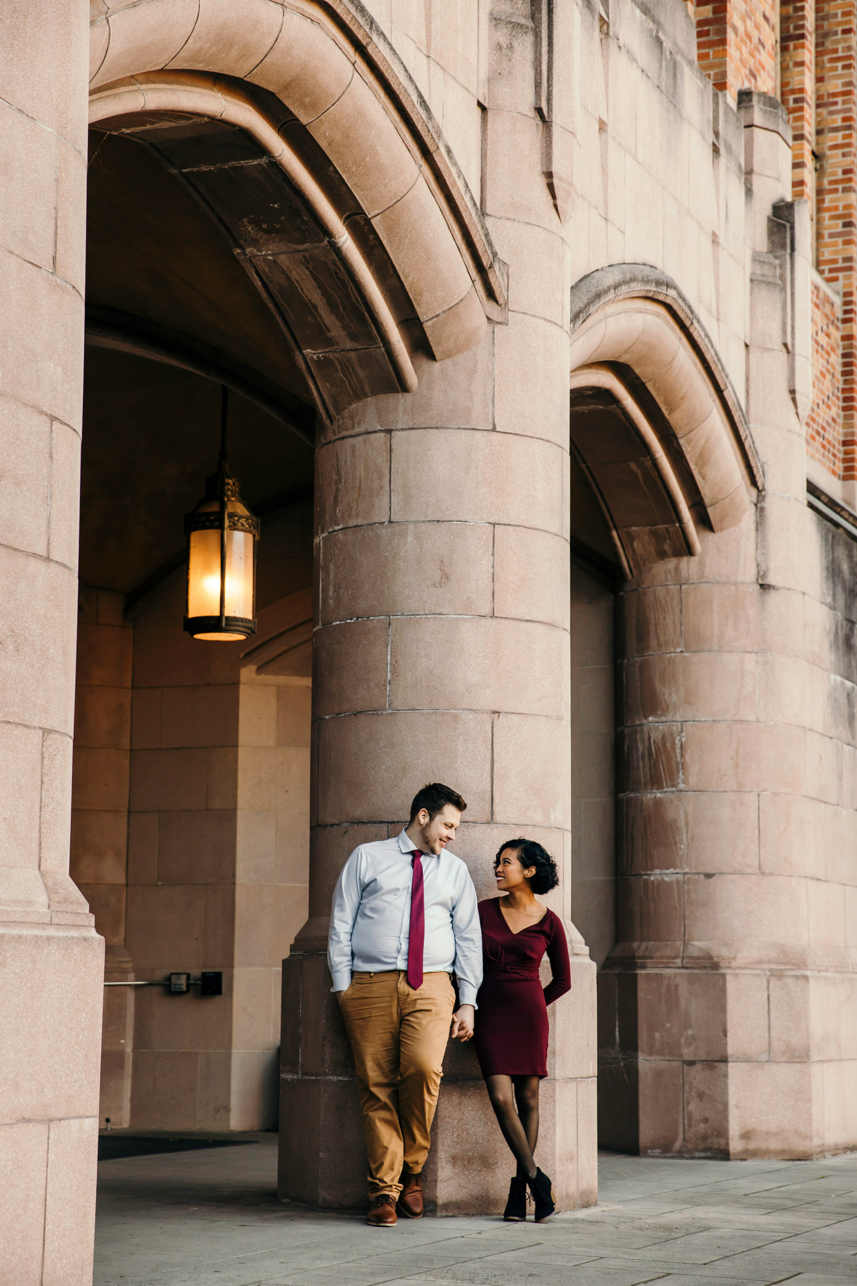 University of Washington engagement session by Seattle wedding photographer James Thomas Long Photography