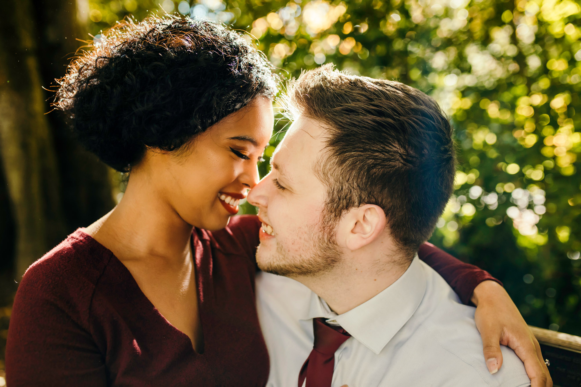 University of Washington engagement session by Seattle wedding photographer James Thomas Long Photography