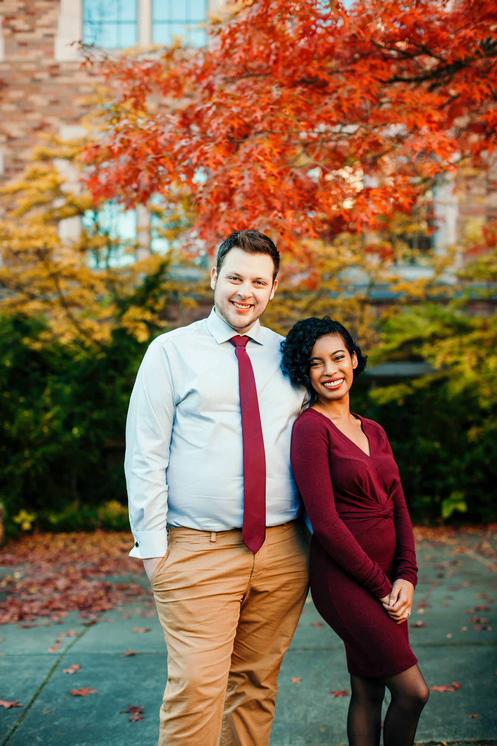 University of Washington engagement session by Seattle wedding photographer James Thomas Long Photography