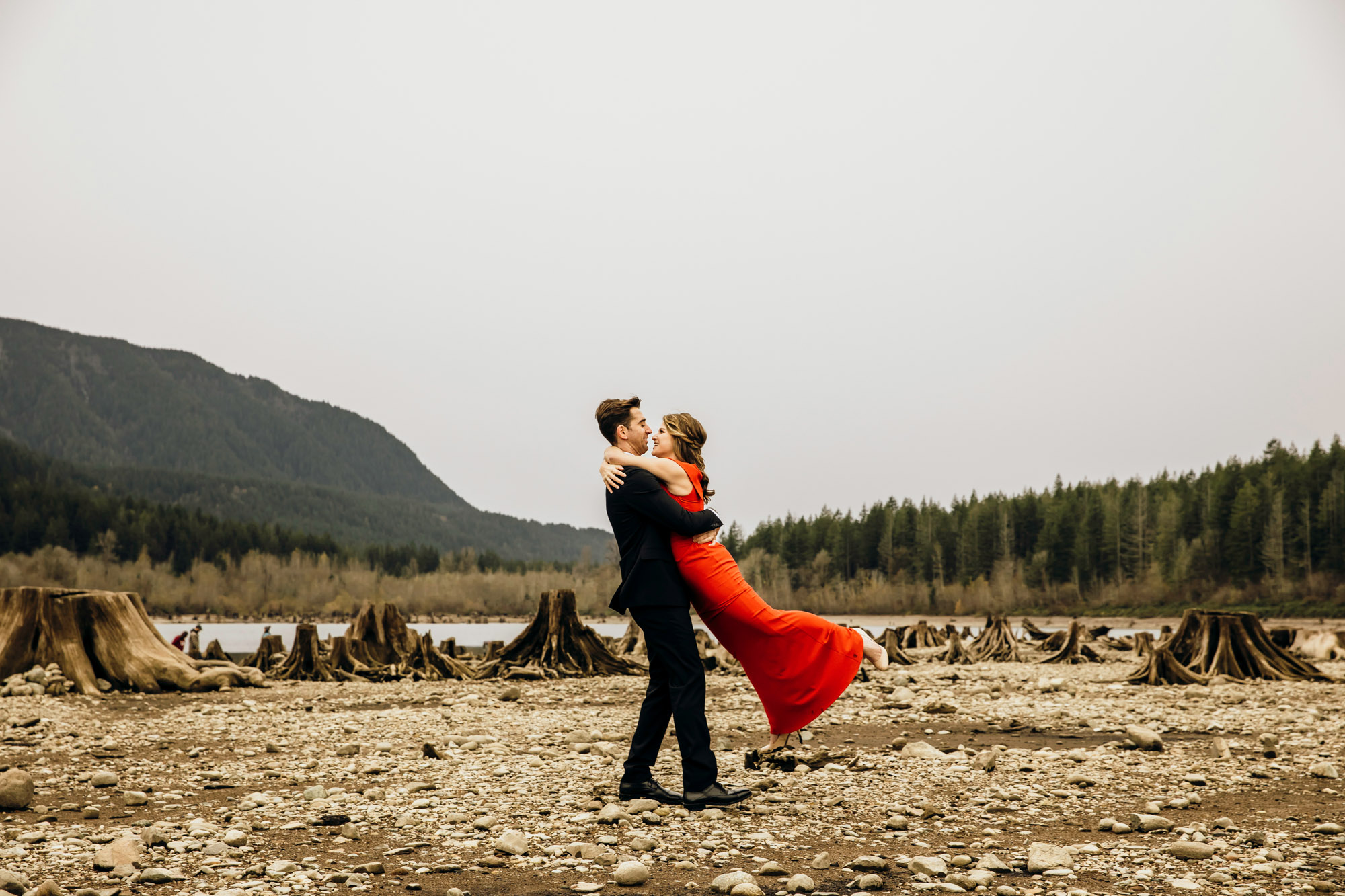 Adventure engagement session in the Cascade Mountains by Seattle wedding photographer James Thomas Long Photography