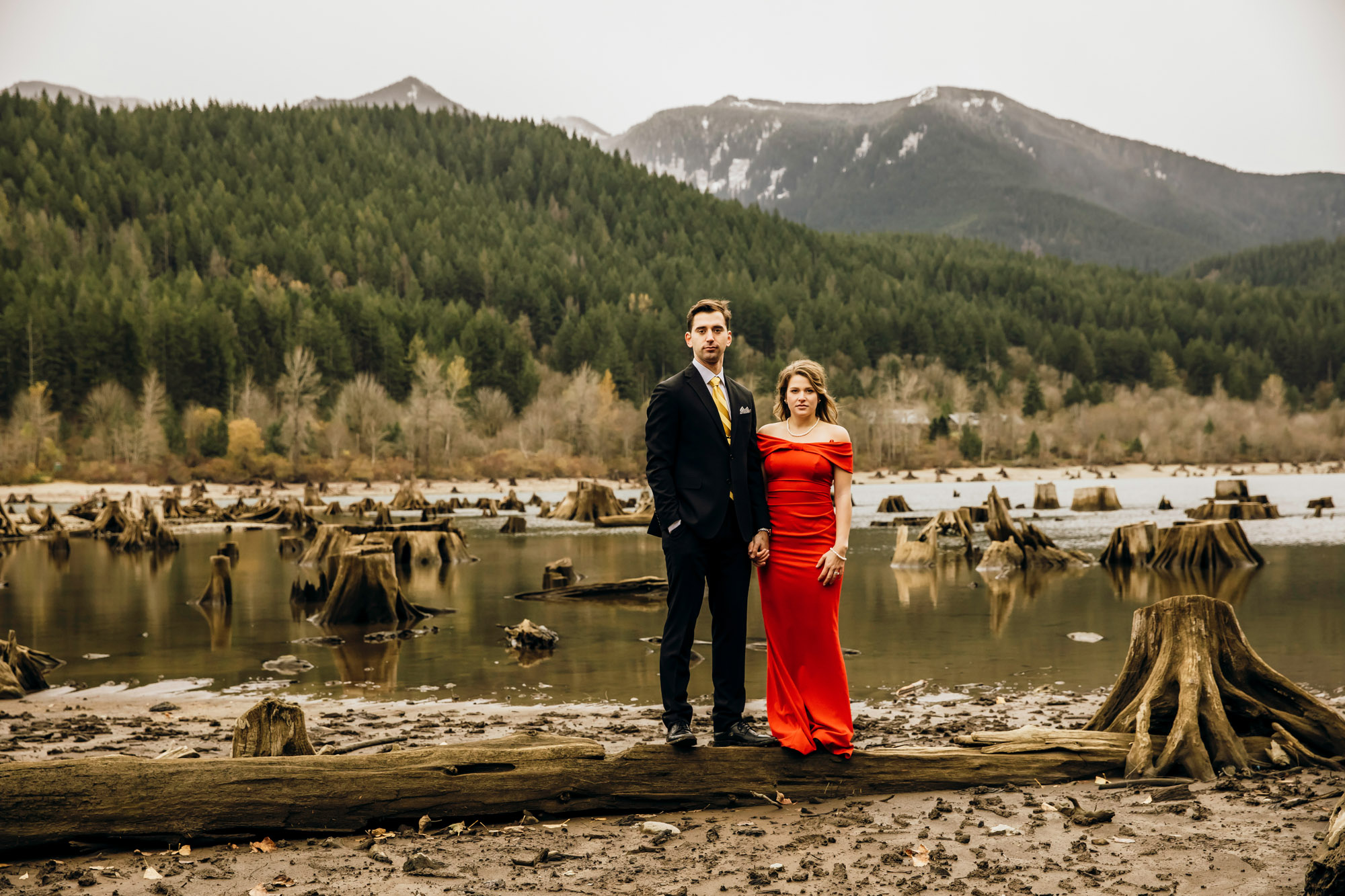 Adventure engagement session in the Cascade Mountains by Seattle wedding photographer James Thomas Long Photography