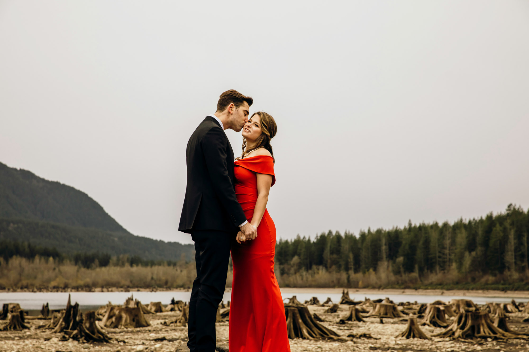 Adventure engagement session in the Cascade Mountains by Seattle wedding photographer James Thomas Long Photography