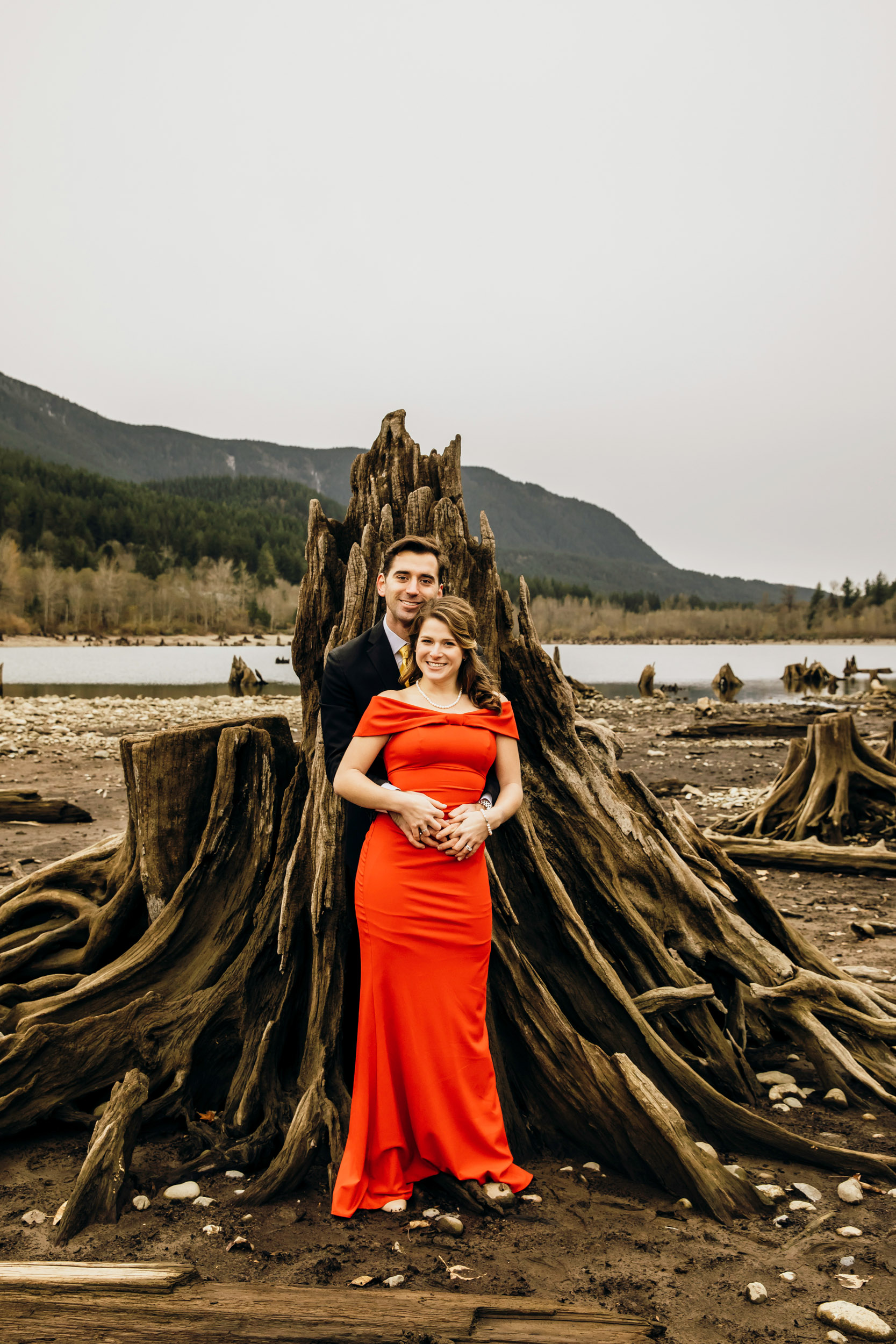 Adventure engagement session in the Cascade Mountains by Seattle wedding photographer James Thomas Long Photography