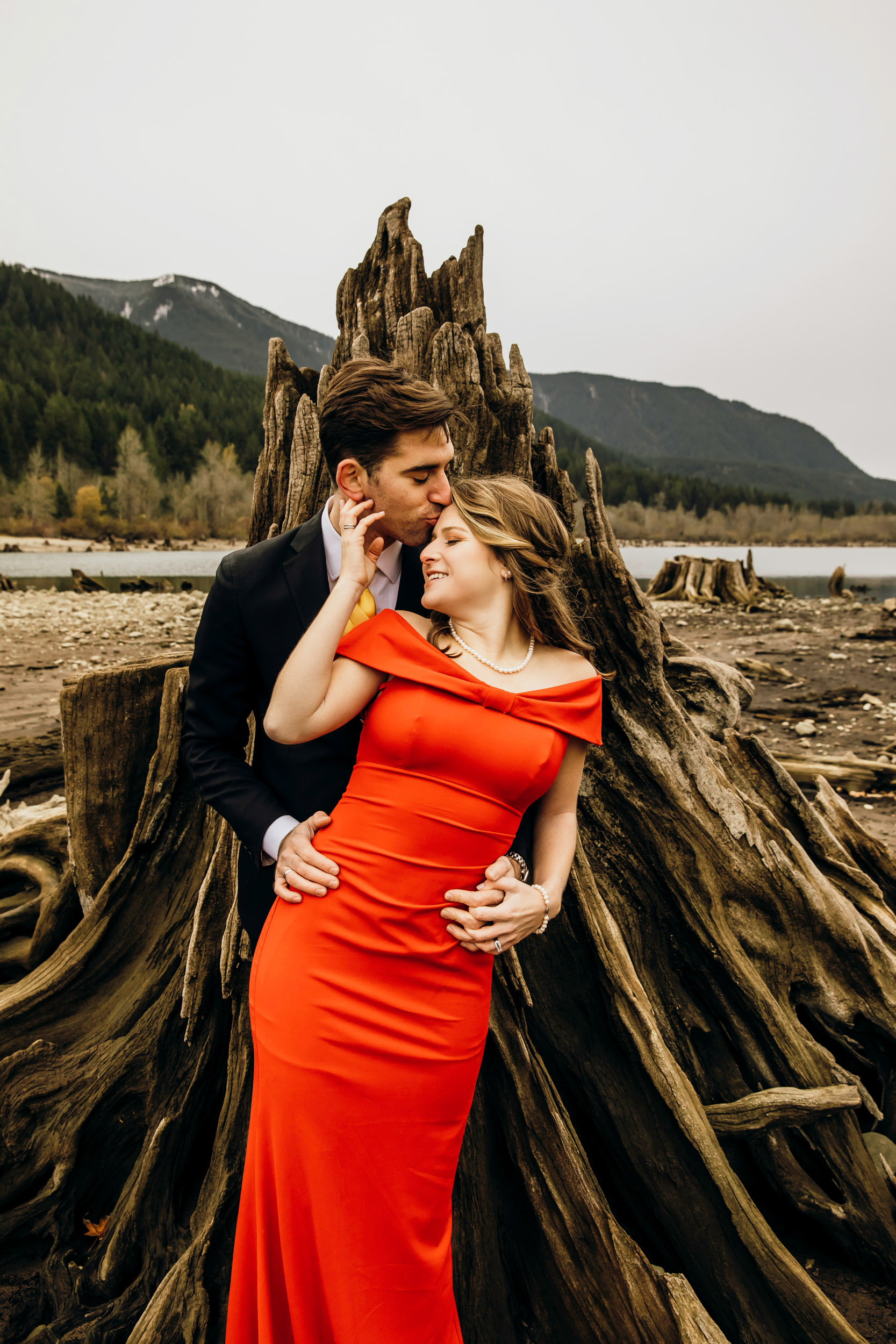 Adventure engagement session in the Cascade Mountains by Seattle wedding photographer James Thomas Long Photography