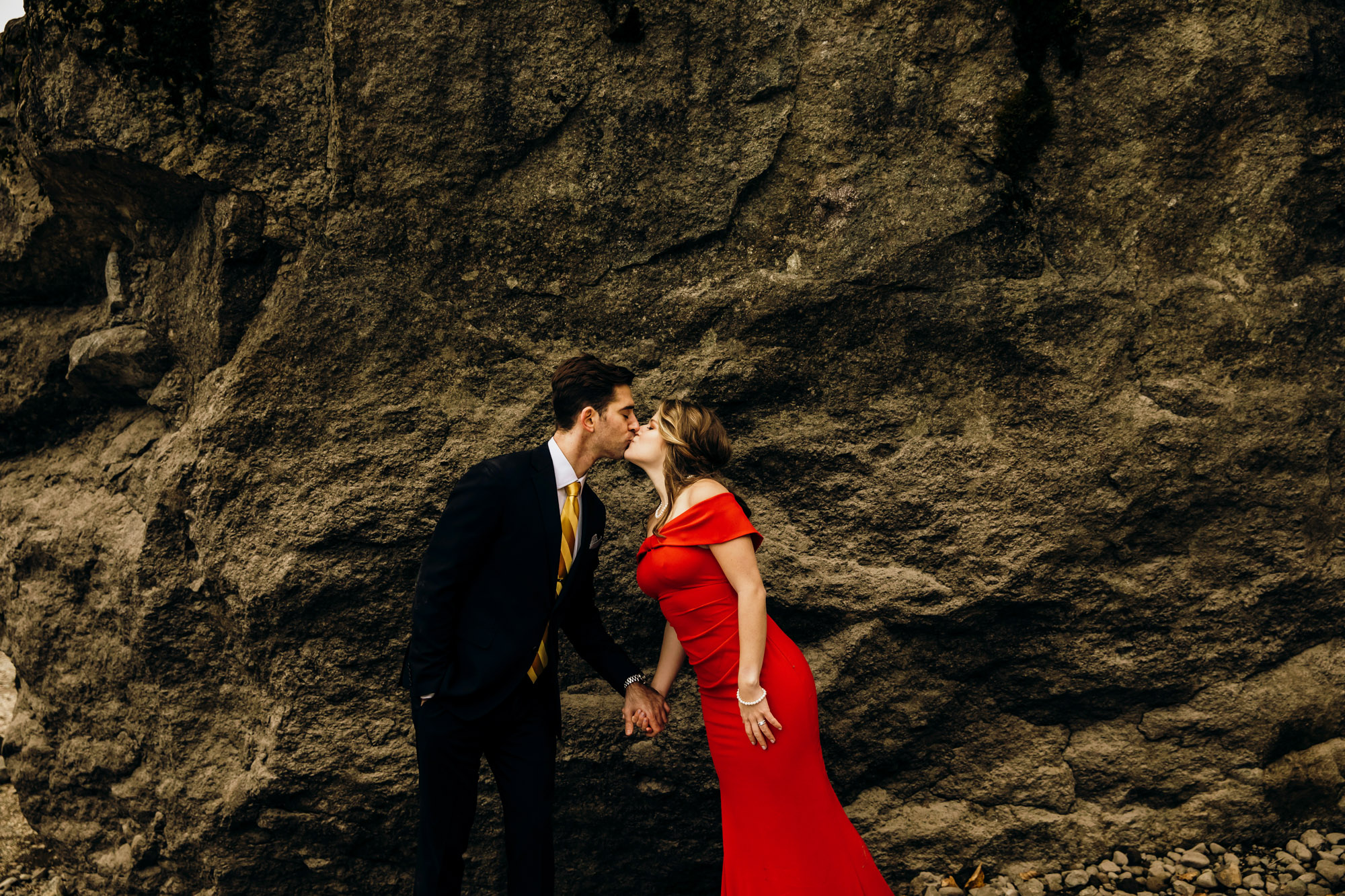 Adventure engagement session in the Cascade Mountains by Seattle wedding photographer James Thomas Long Photography