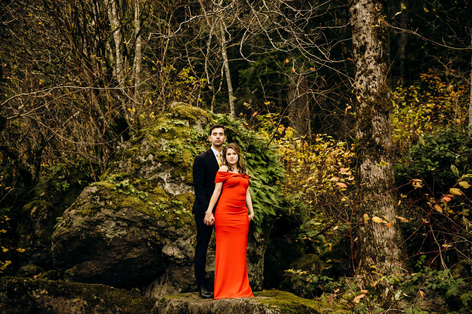 Adventure engagement session in the Cascade Mountains by Seattle wedding photographer James Thomas Long Photography