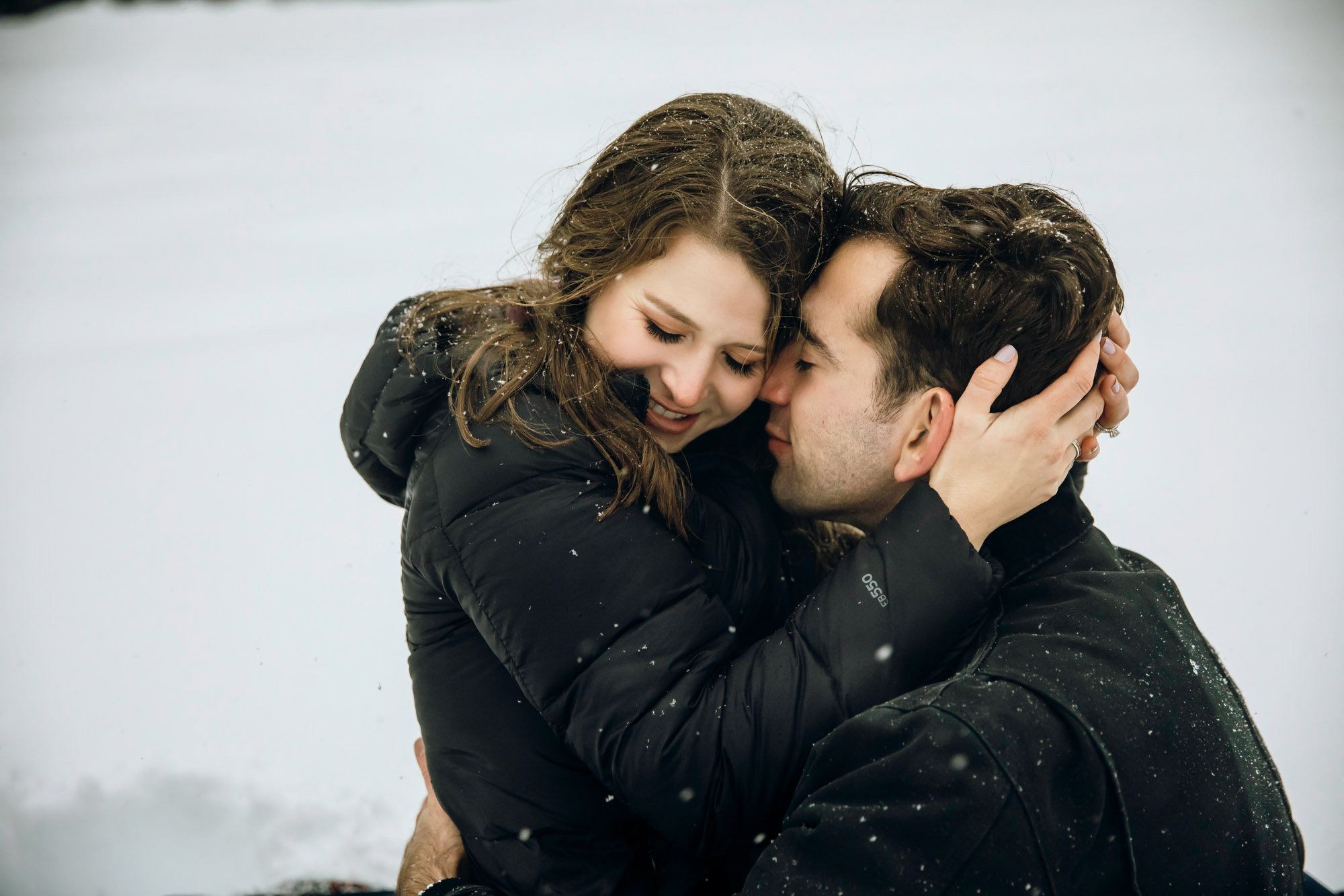 Adventure engagement session in the Cascade Mountains by Seattle wedding photographer James Thomas Long Photography