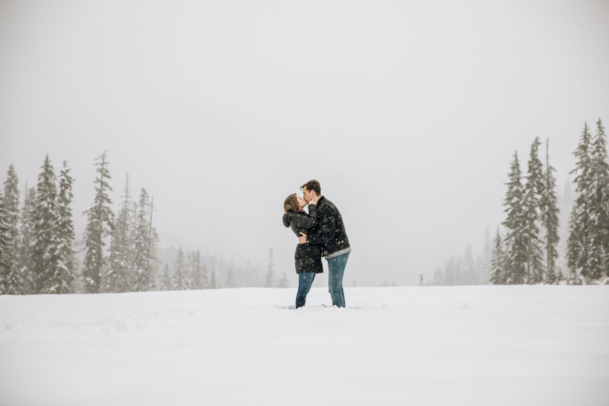 Adventure engagement session in the Cascade Mountains by Seattle wedding photographer James Thomas Long Photography