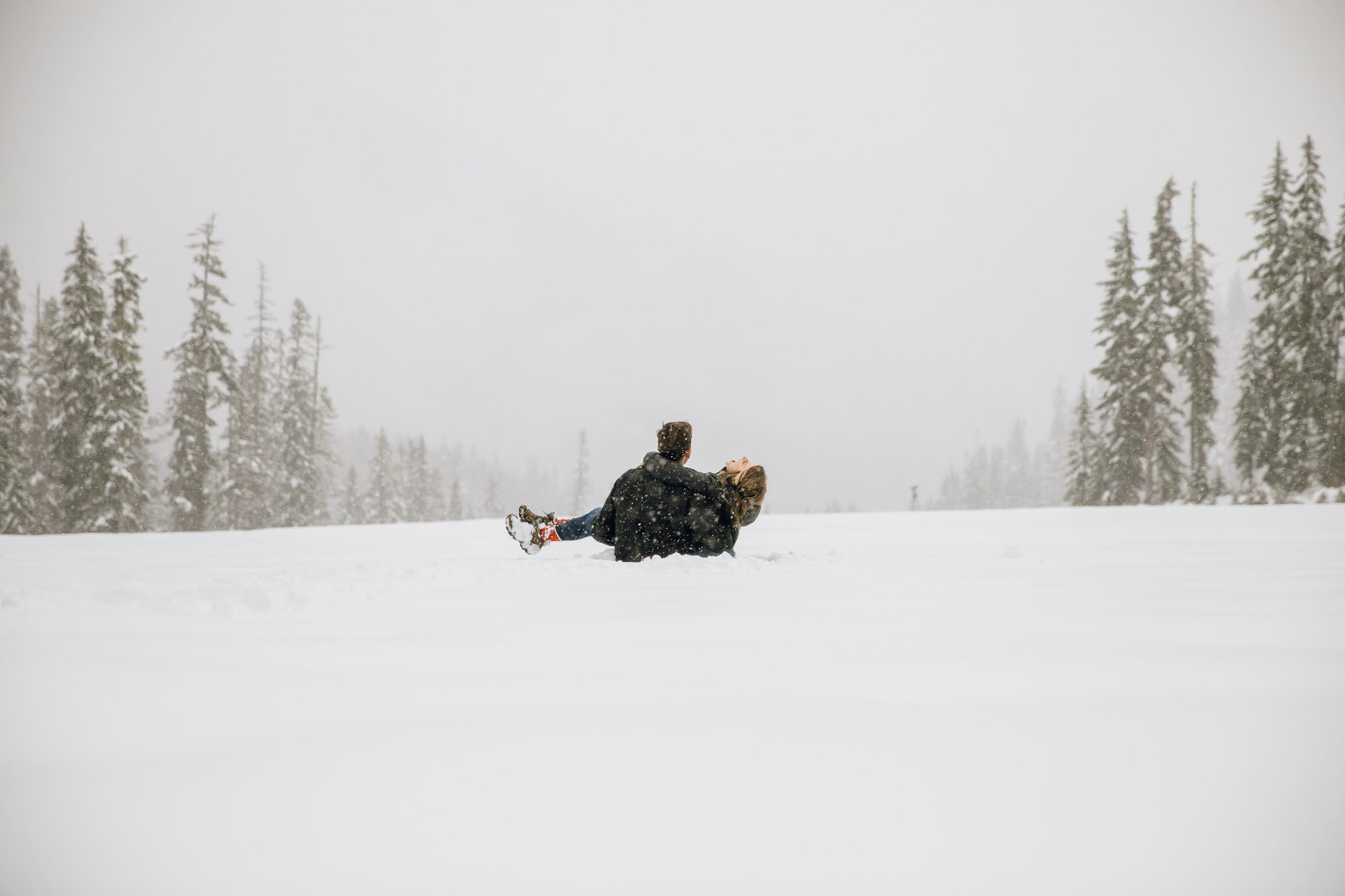 Adventure engagement session in the Cascade Mountains by Seattle wedding photographer James Thomas Long Photography