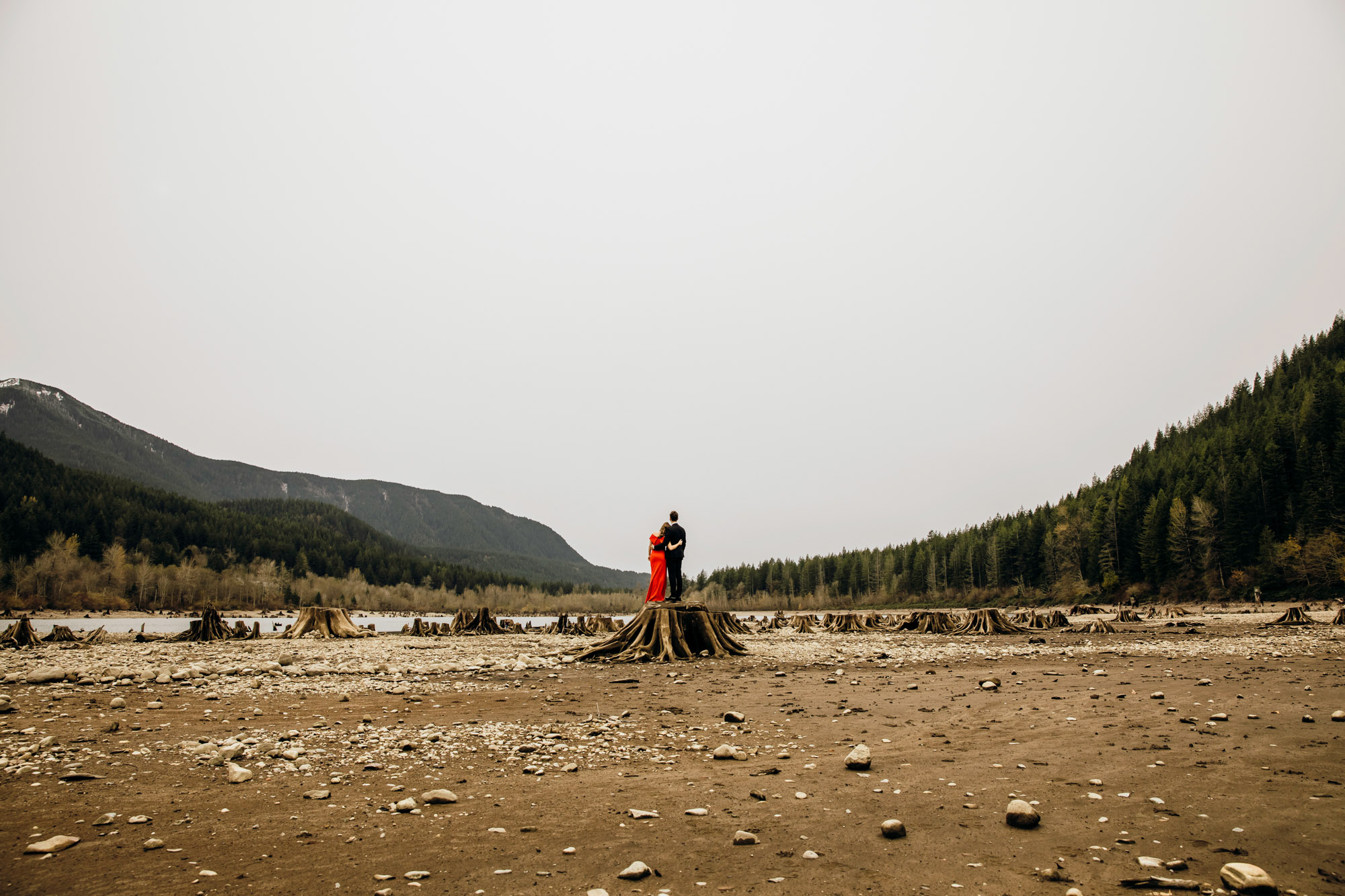 Adventure engagement session in the Cascade Mountains by Seattle wedding photographer James Thomas Long Photography