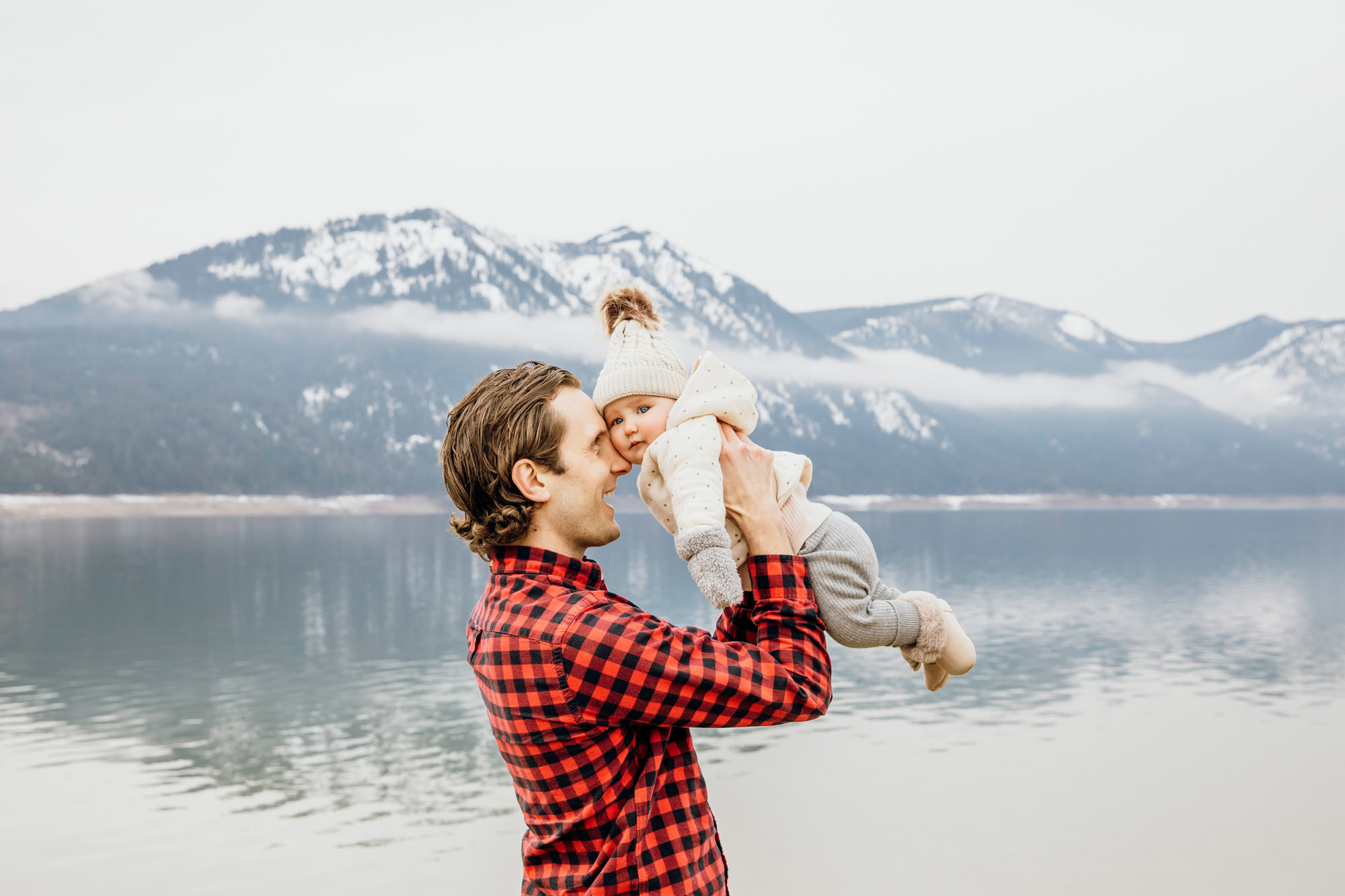 Family and baby session in the Cascade mountains by Seattle family photographer James Thomas Long Photography