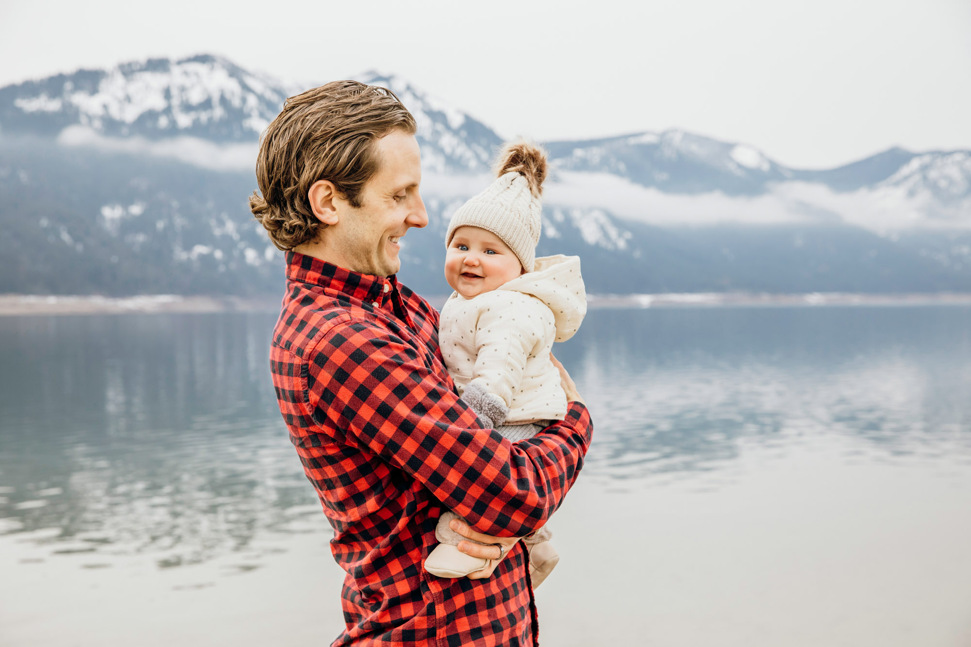 Family and baby session in the Cascade mountains by Seattle family photographer James Thomas Long Photography