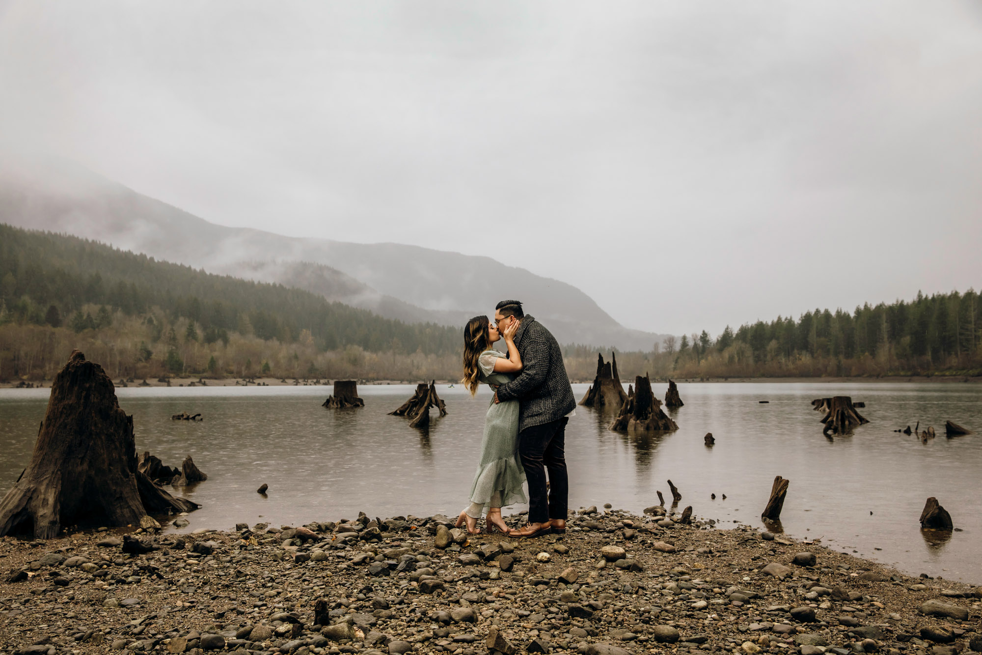 Snoqualmie and North Bend engagement session by Seattle wedding photographer James Thomas Long Photography