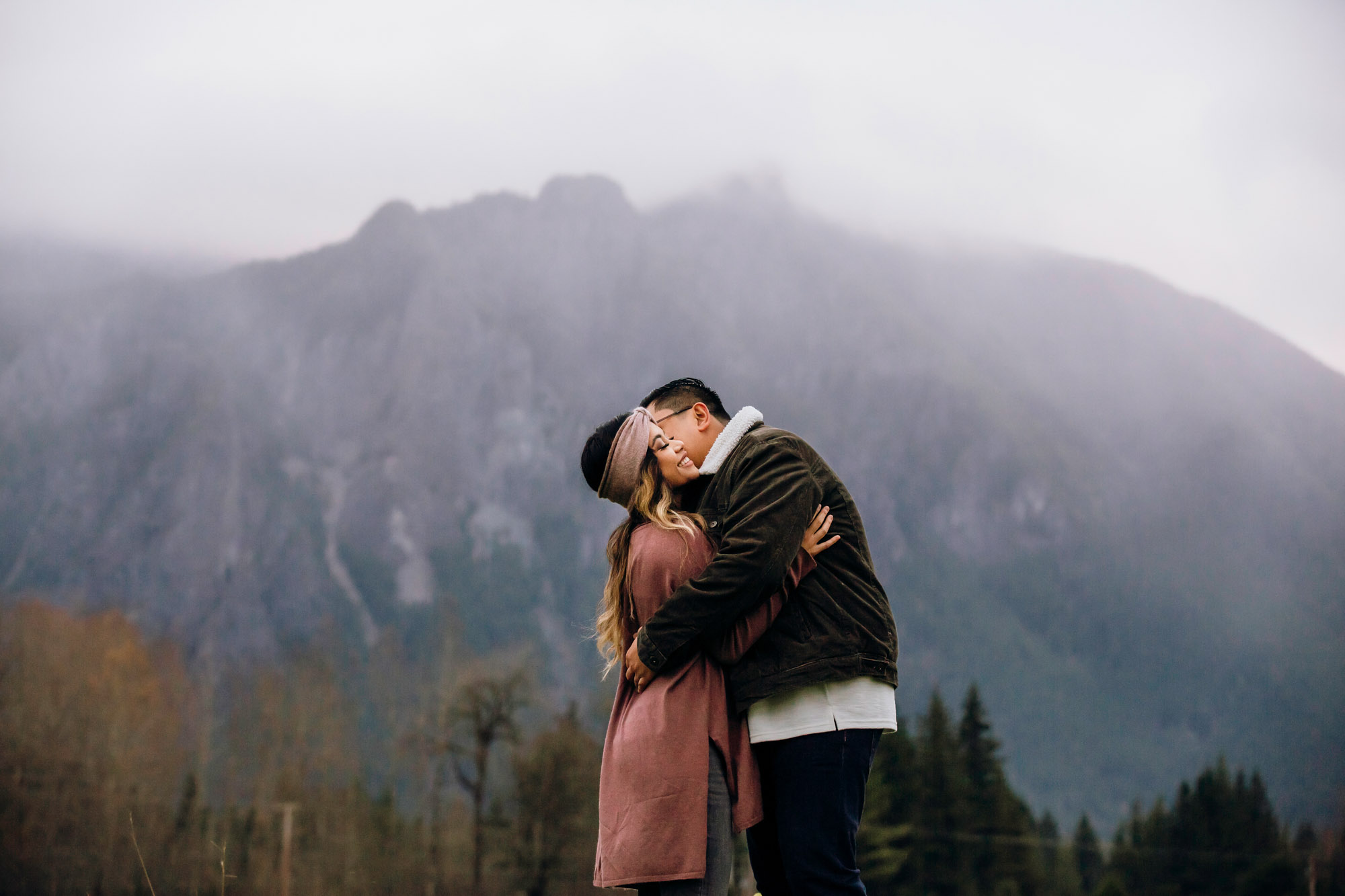 Snoqualmie and North Bend engagement session by Seattle wedding photographer James Thomas Long Photography