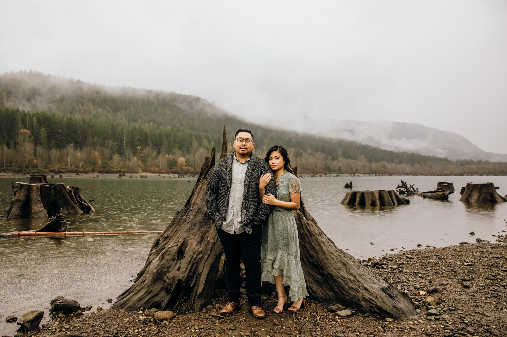 Snoqualmie and North Bend engagement session by Seattle wedding photographer James Thomas Long Photography