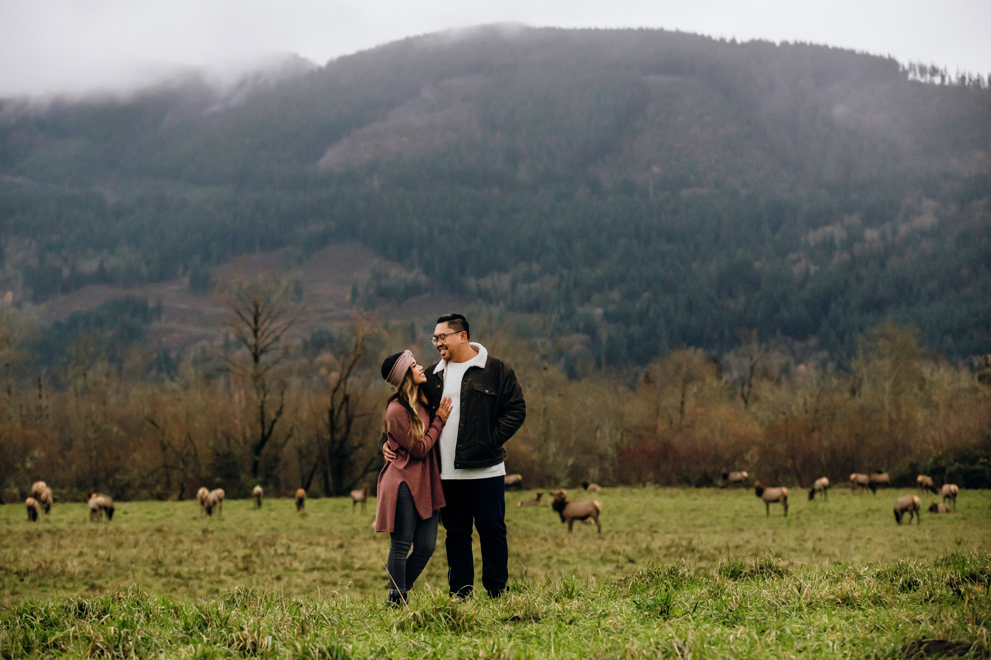 Snoqualmie and North Bend engagement session by Seattle wedding photographer James Thomas Long Photography