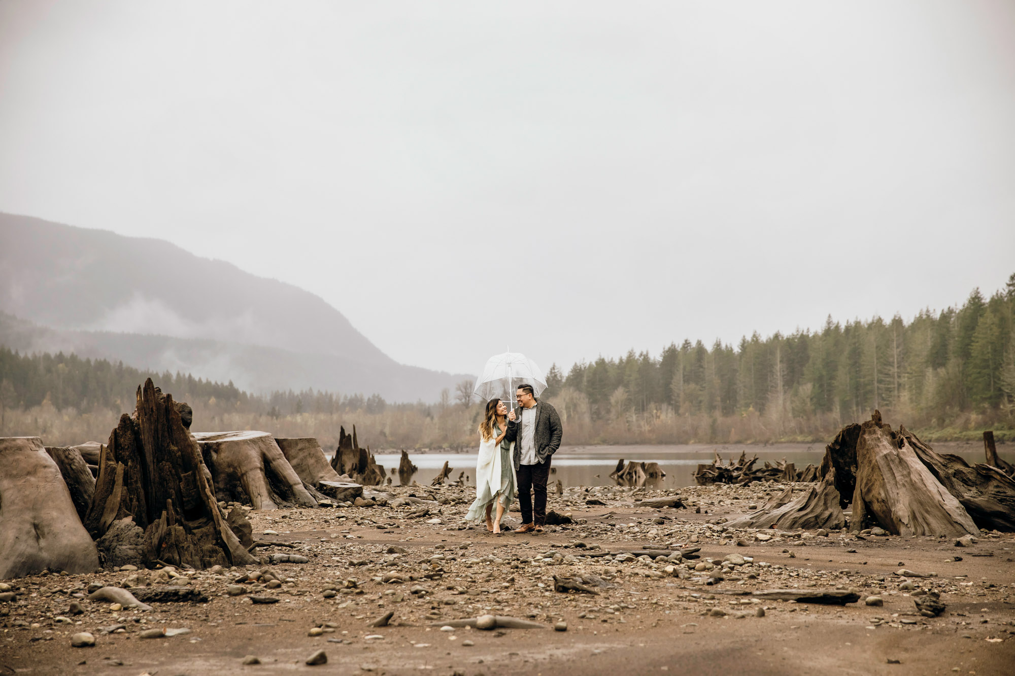 Snoqualmie and North Bend engagement session by Seattle wedding photographer James Thomas Long Photography