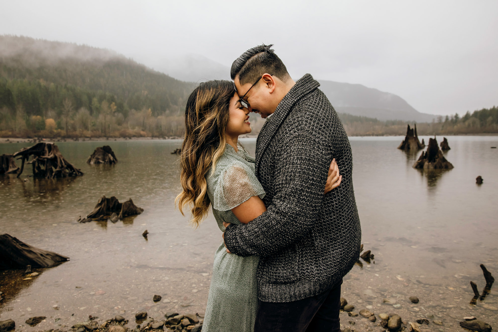 Snoqualmie and North Bend engagement session by Seattle wedding photographer James Thomas Long Photography