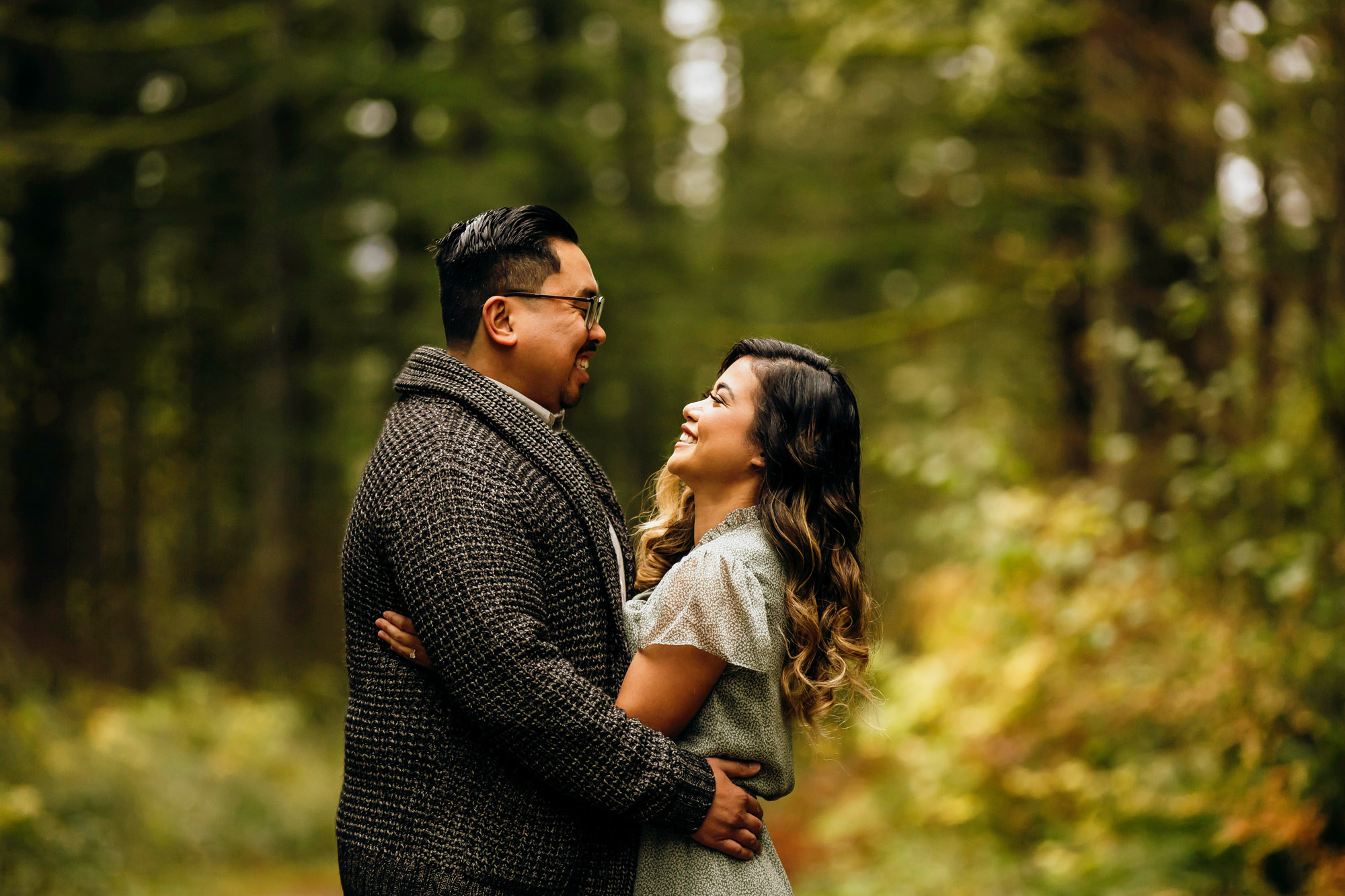 Snoqualmie and North Bend engagement session by Seattle wedding photographer James Thomas Long Photography