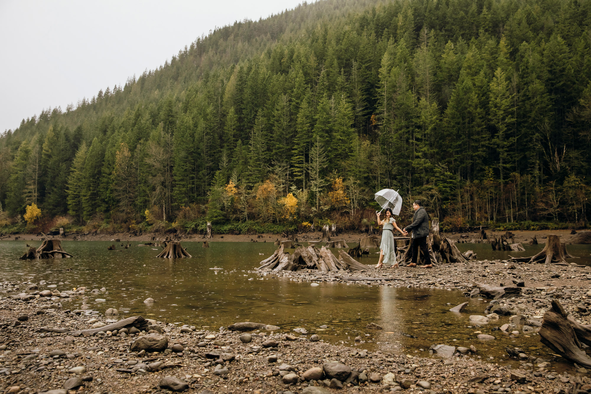 Snoqualmie and North Bend engagement session by Seattle wedding photographer James Thomas Long Photography