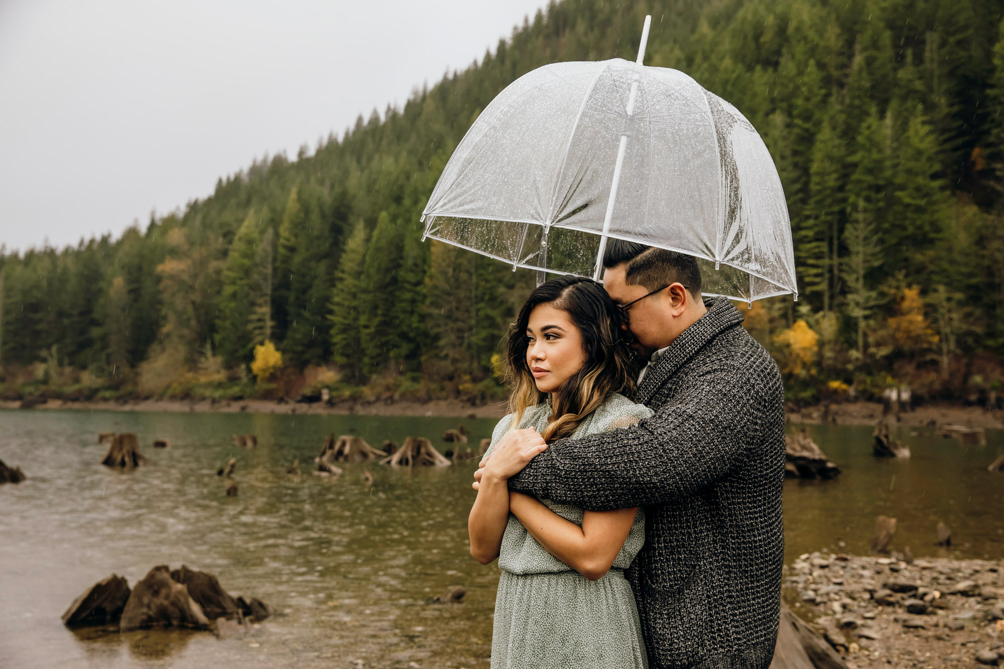 Snoqualmie and North Bend engagement session by Seattle wedding photographer James Thomas Long Photography