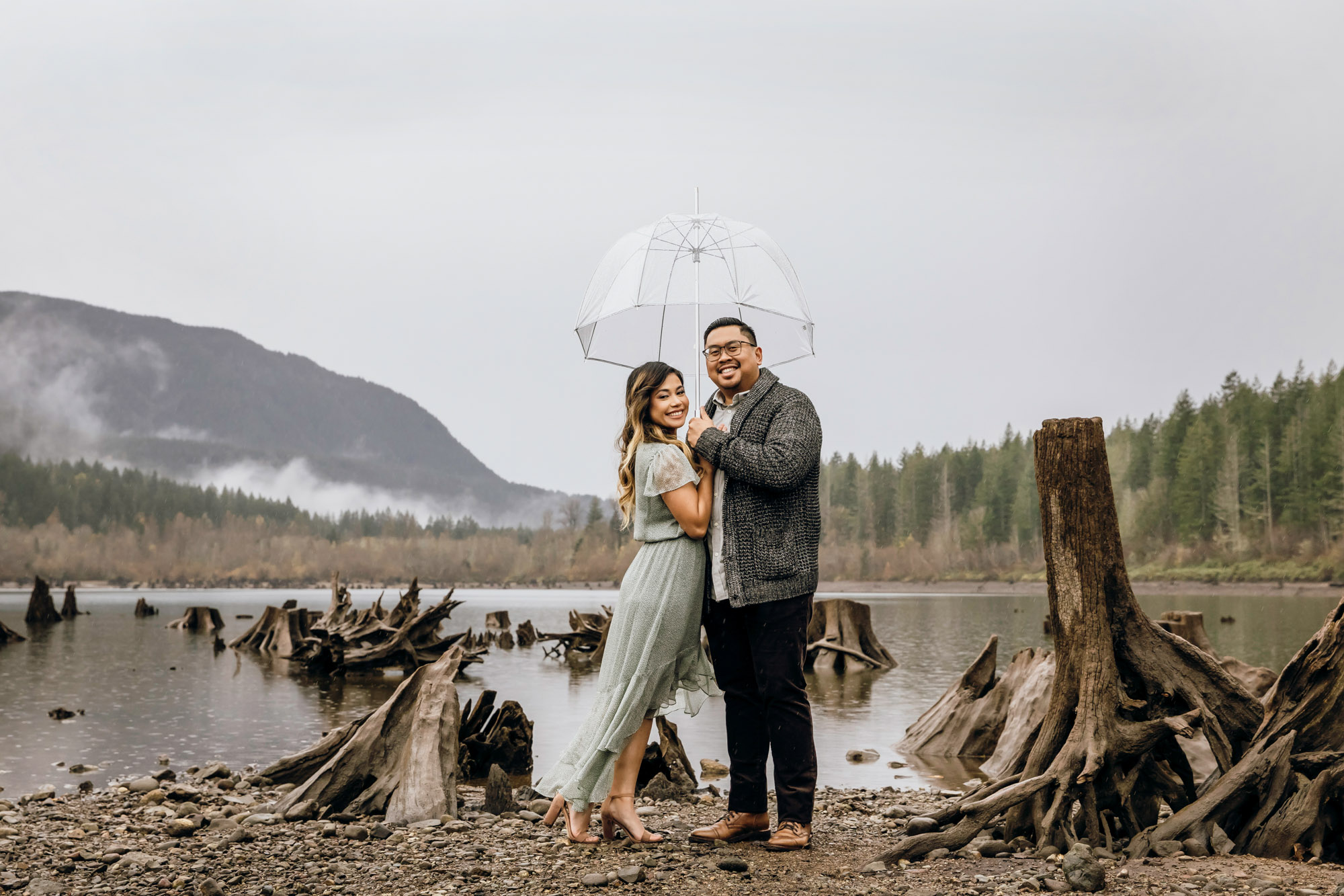 Snoqualmie and North Bend engagement session by Seattle wedding photographer James Thomas Long Photography