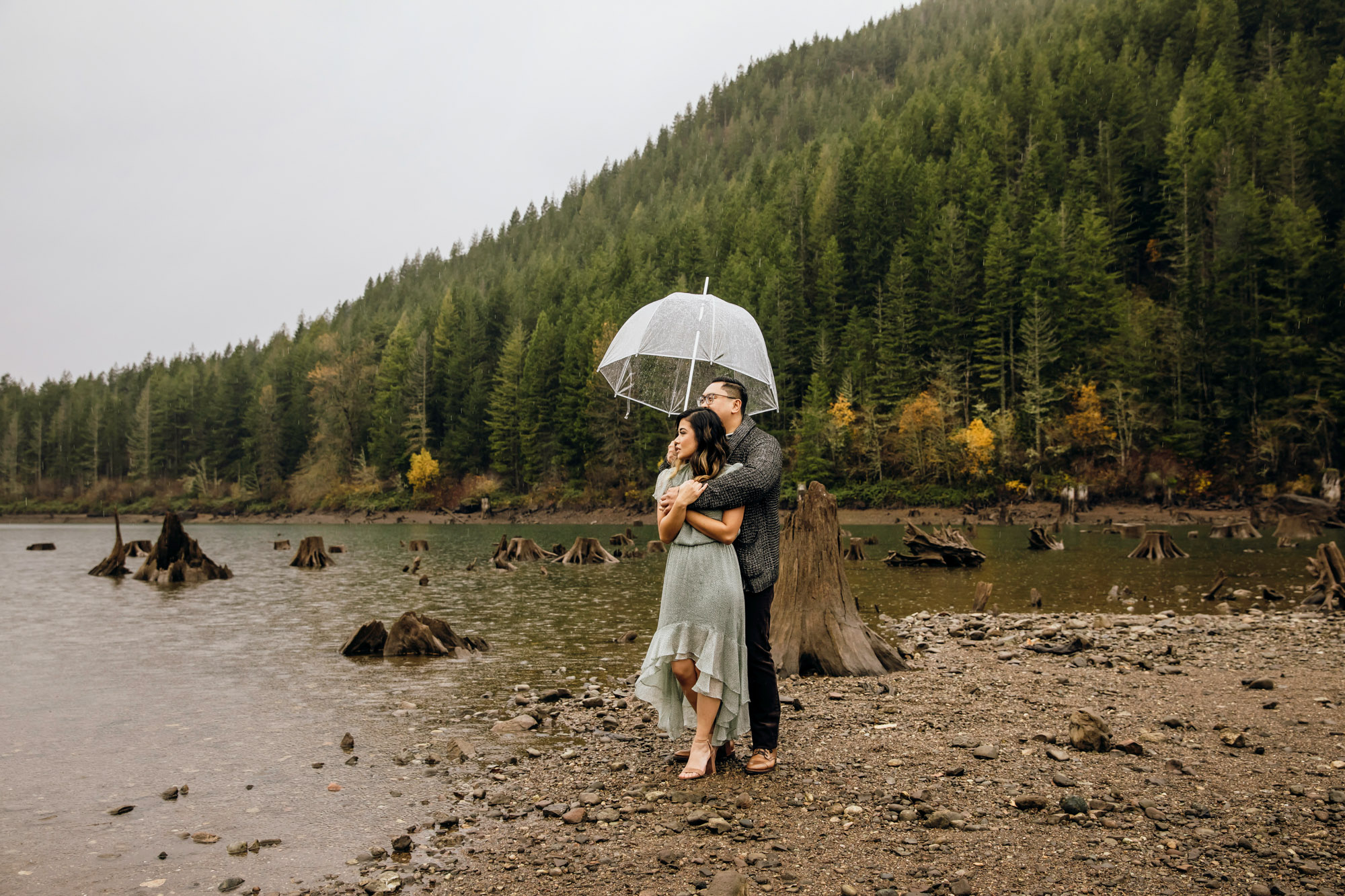 Snoqualmie and North Bend engagement session by Seattle wedding photographer James Thomas Long Photography