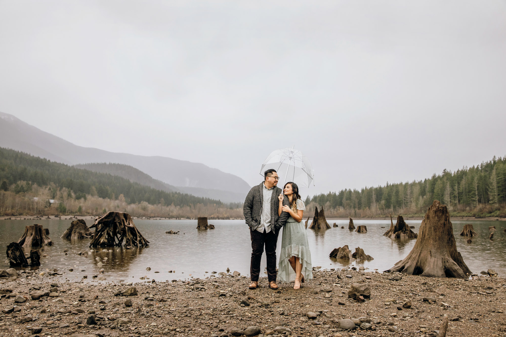 Snoqualmie and North Bend engagement session by Seattle wedding photographer James Thomas Long Photography