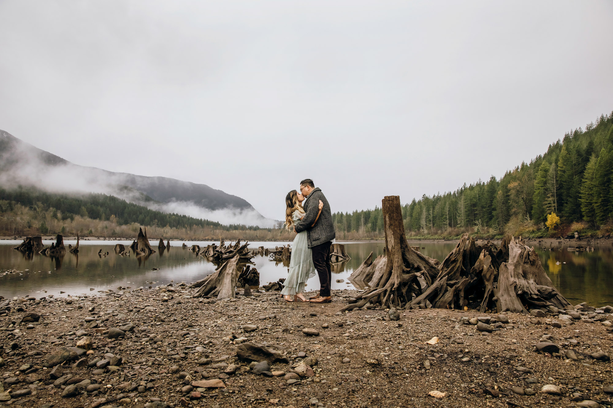 Snoqualmie and North Bend engagement session by Seattle wedding photographer James Thomas Long Photography