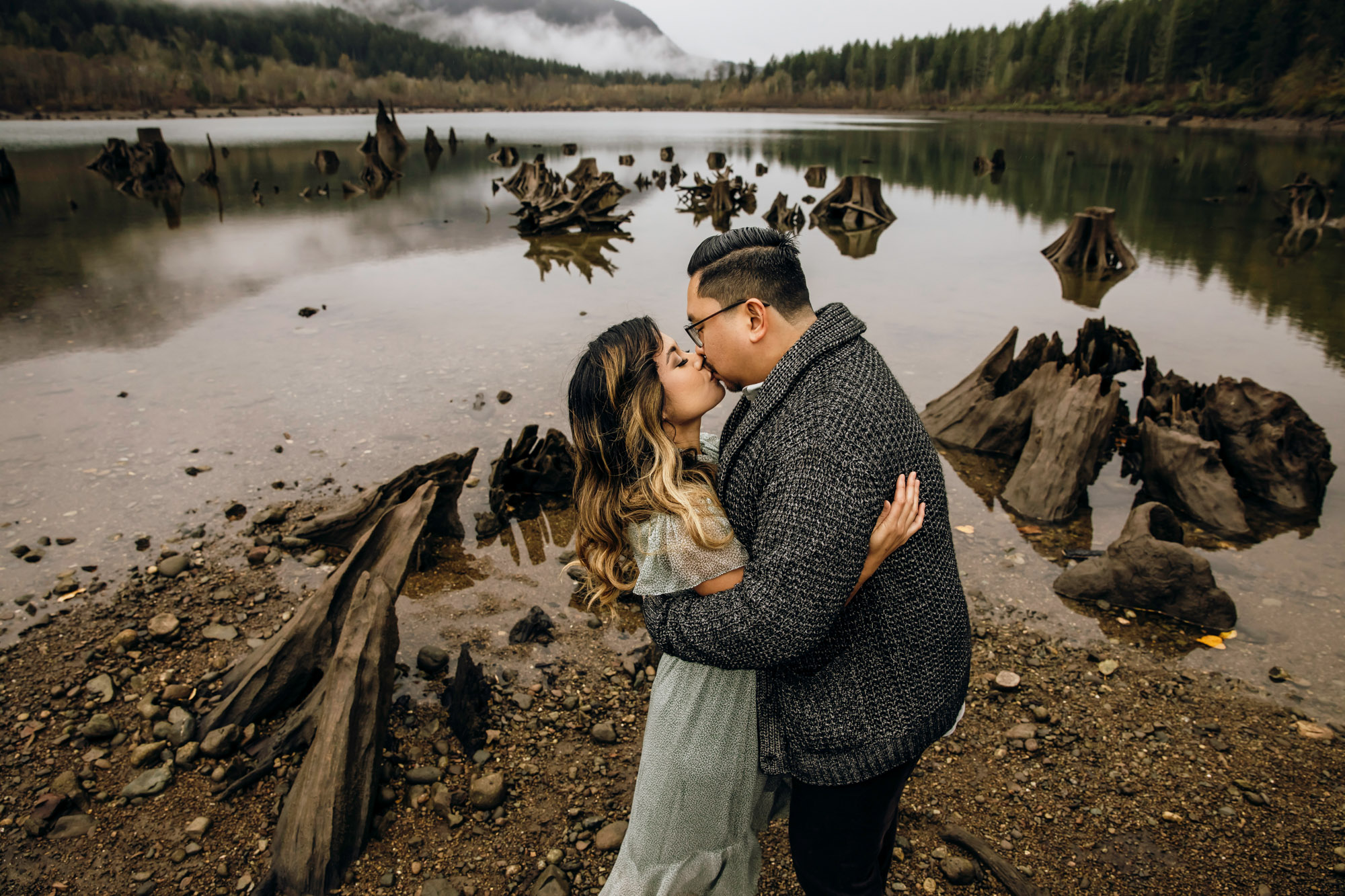 Snoqualmie and North Bend engagement session by Seattle wedding photographer James Thomas Long Photography