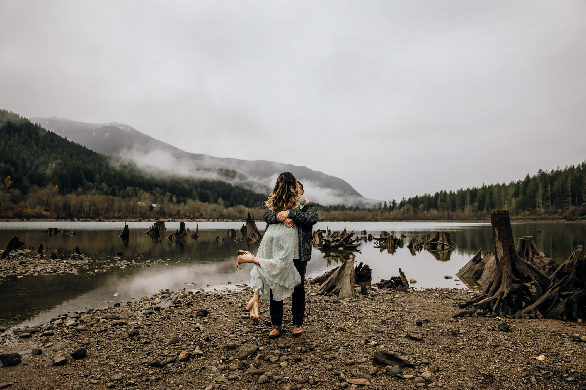 Snoqualmie and North Bend engagement session by Seattle wedding photographer James Thomas Long Photography