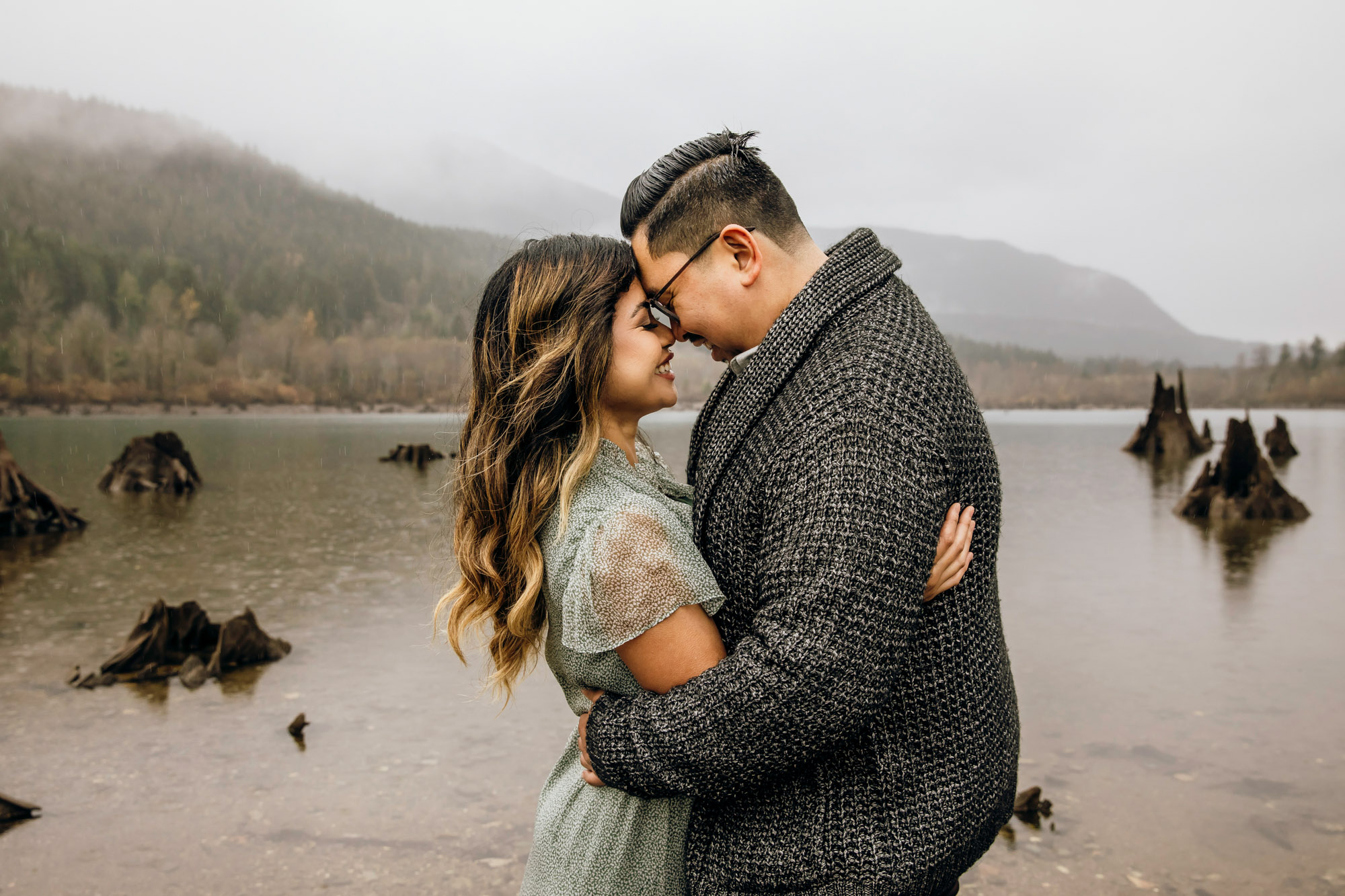 Snoqualmie and North Bend engagement session by Seattle wedding photographer James Thomas Long Photography